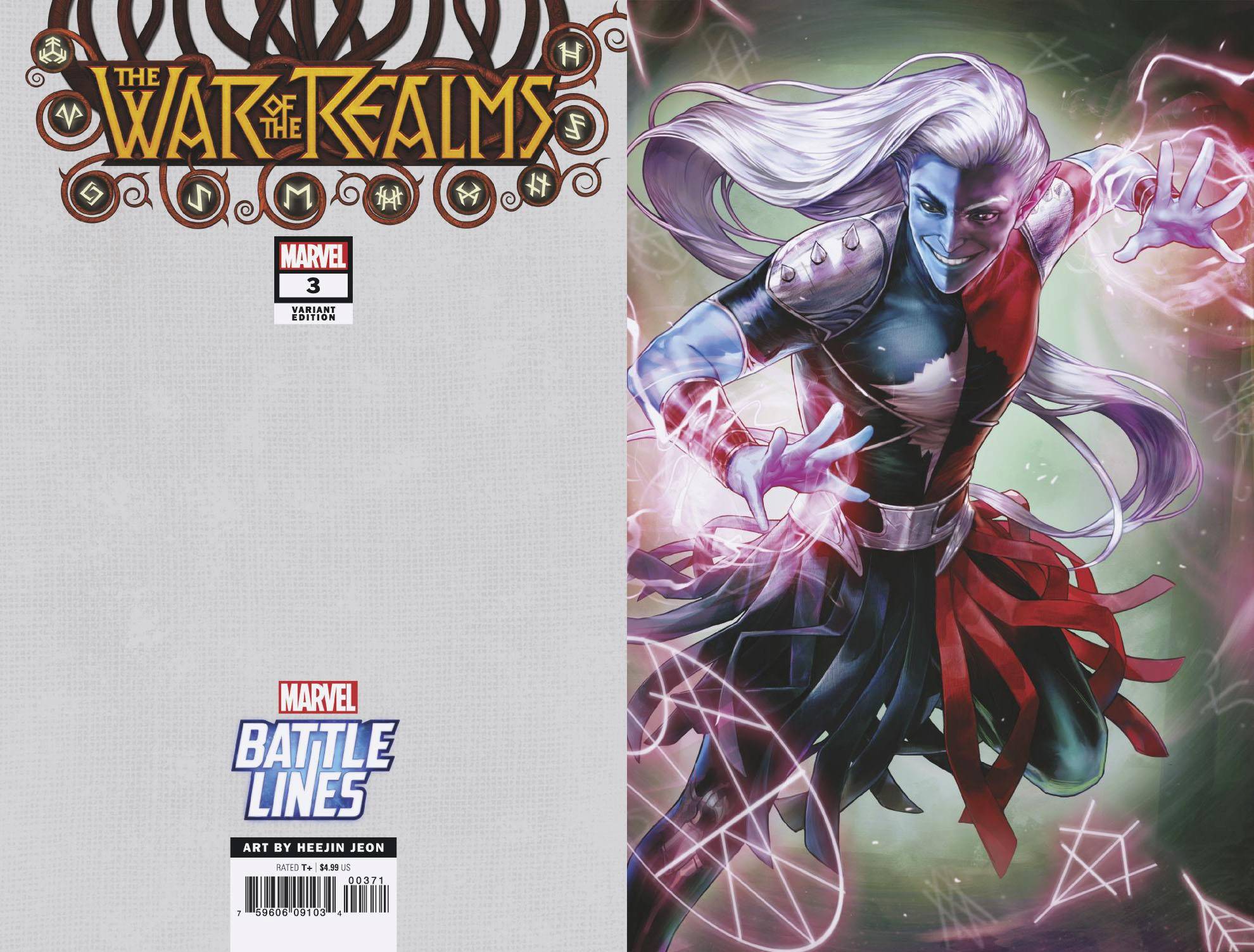 WAR OF REALMS #3 E (OF 6) HEEJIN JEON BATTLE LINES Variant (05/01/2019) MARVEL