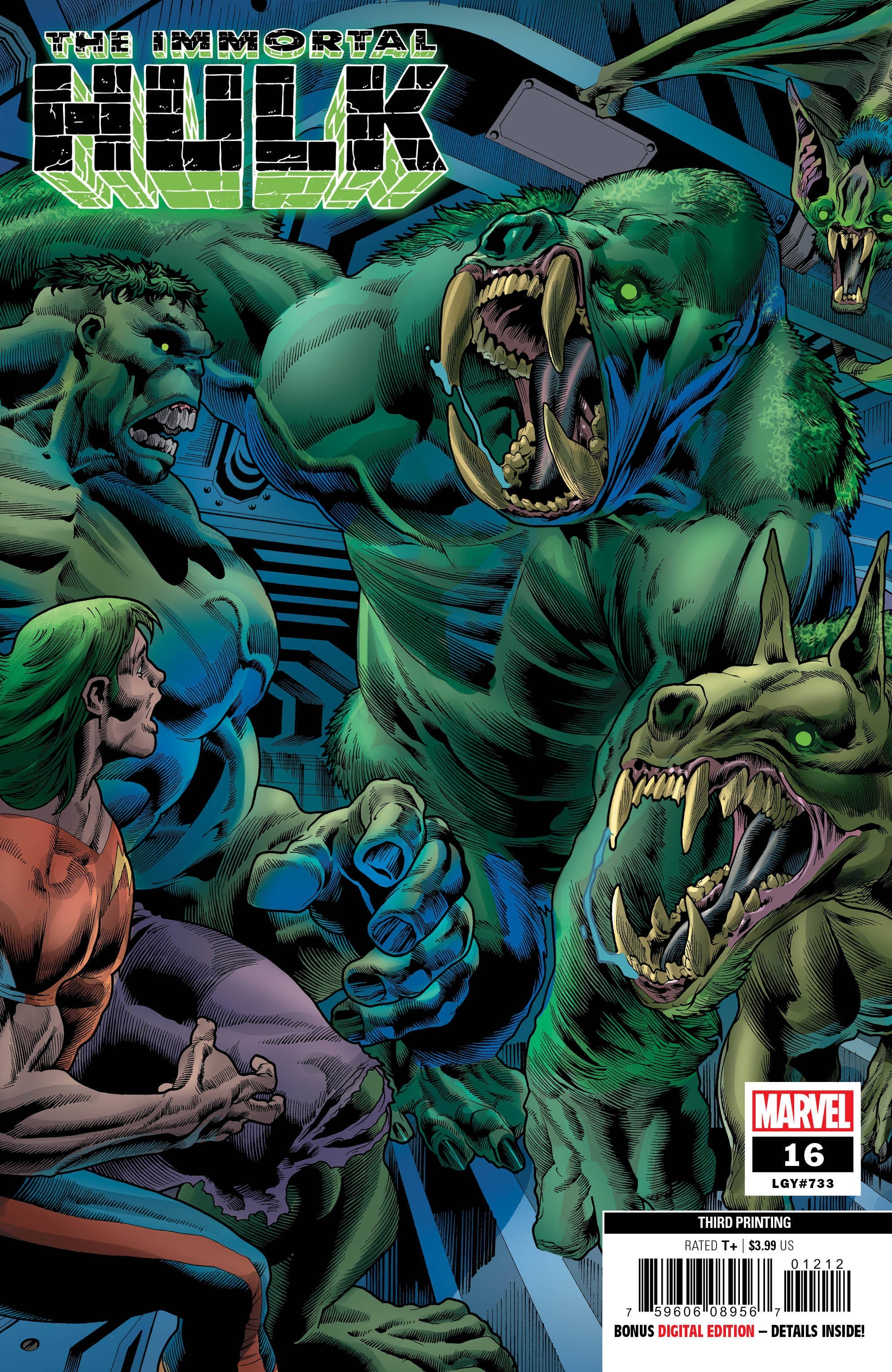 IMMORTAL HULK #16 3rd Print Variant (05/29/2019) MARVEL