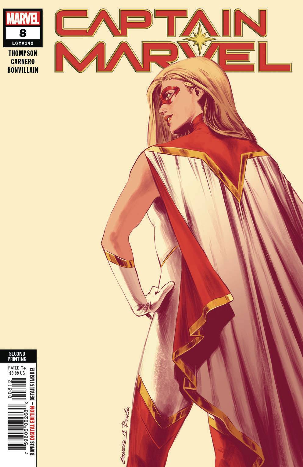 CAPTAIN MARVEL #8 2nd Print Carmen Nunez Carnero Star Spoiler Variant (08/21/2019) MARVEL