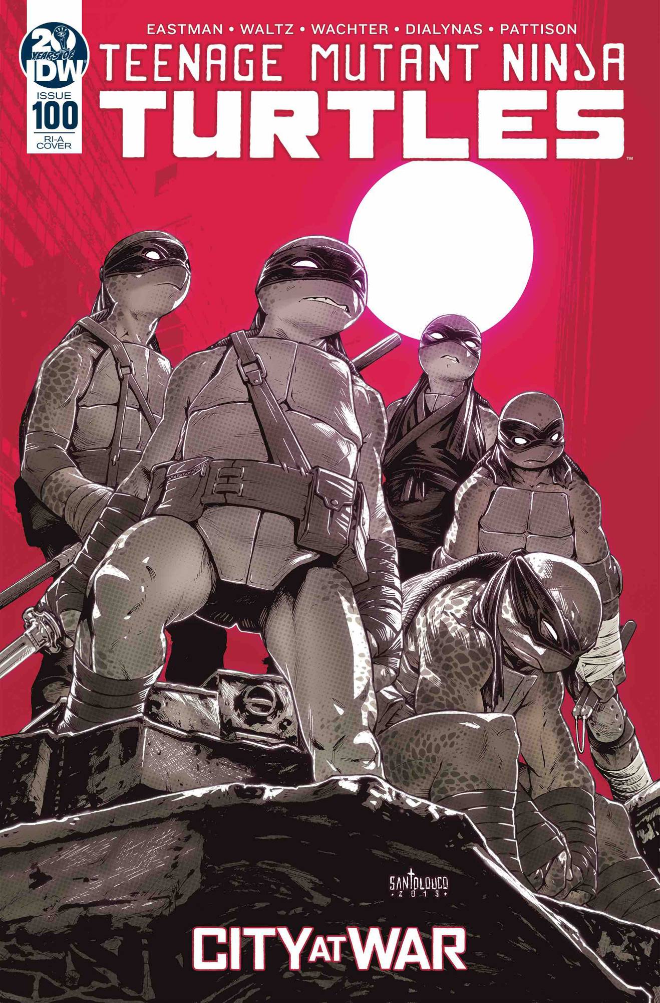 TMNT ONGOING #100 1:10 Mateus SANTOLOUCO Variant Teenage Mutant Ninja Turtles (12/11/2019) IDW