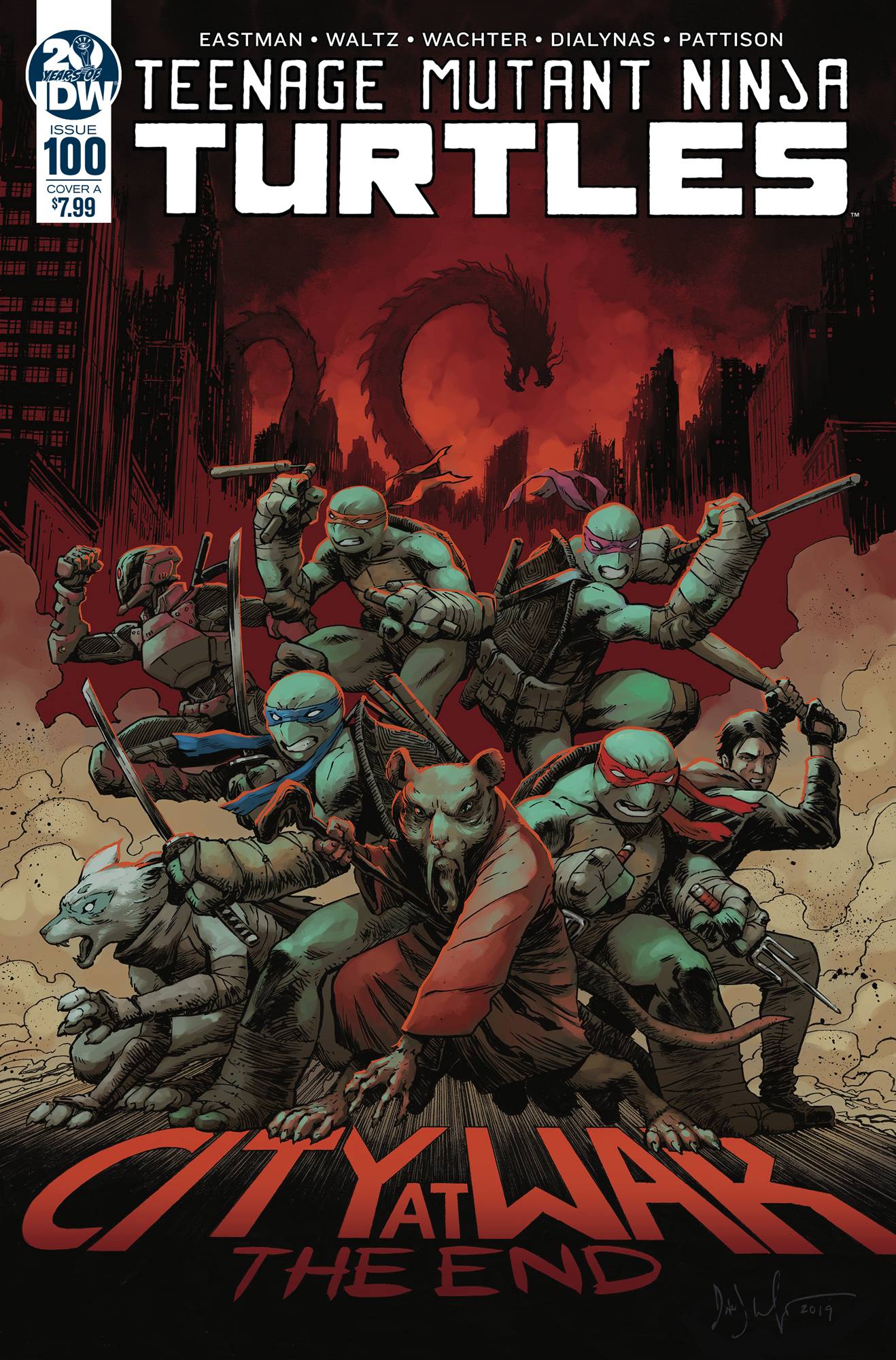 TMNT ONGOING #100 A Dave WACHTER Tom Waltz Teenage Mutant Ninja Turtles (12/11/2019) IDW