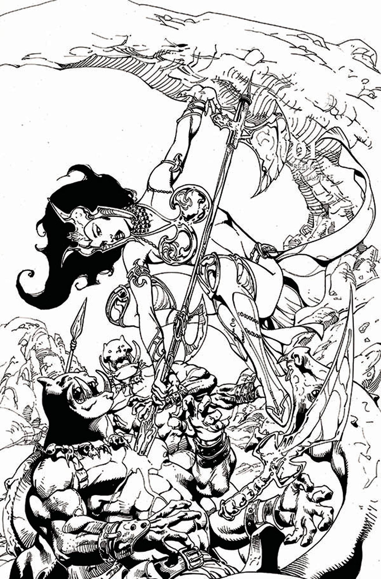DEJAH THORIS (2019) #1 1:11 Roberto Castro B&W Virgin FOC Variant (12/11/2019) DYNAMITE