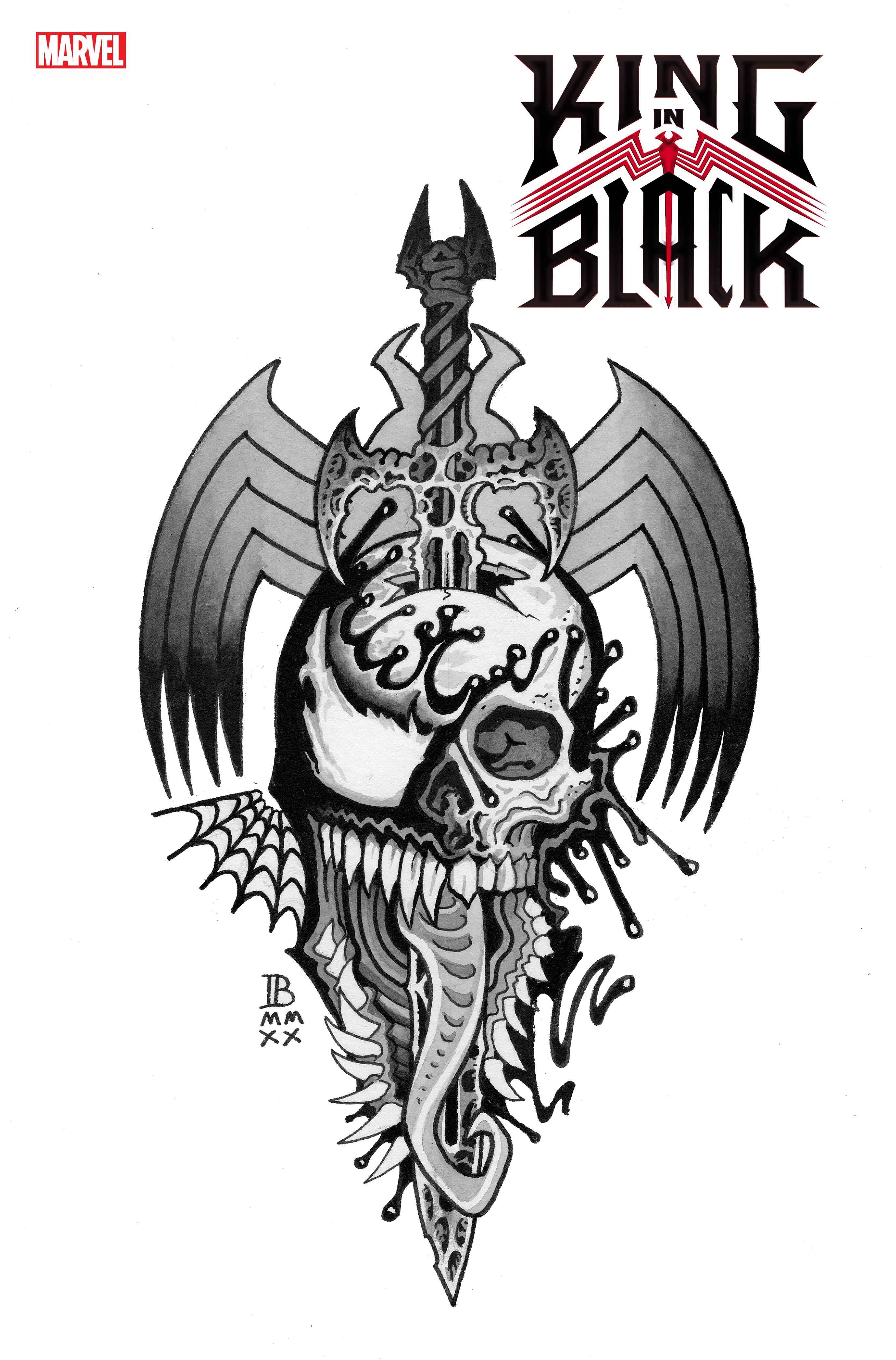 King In Black #1 F (Of 5) Ian Bederman Tattoo Variant Venom Knull (12/
