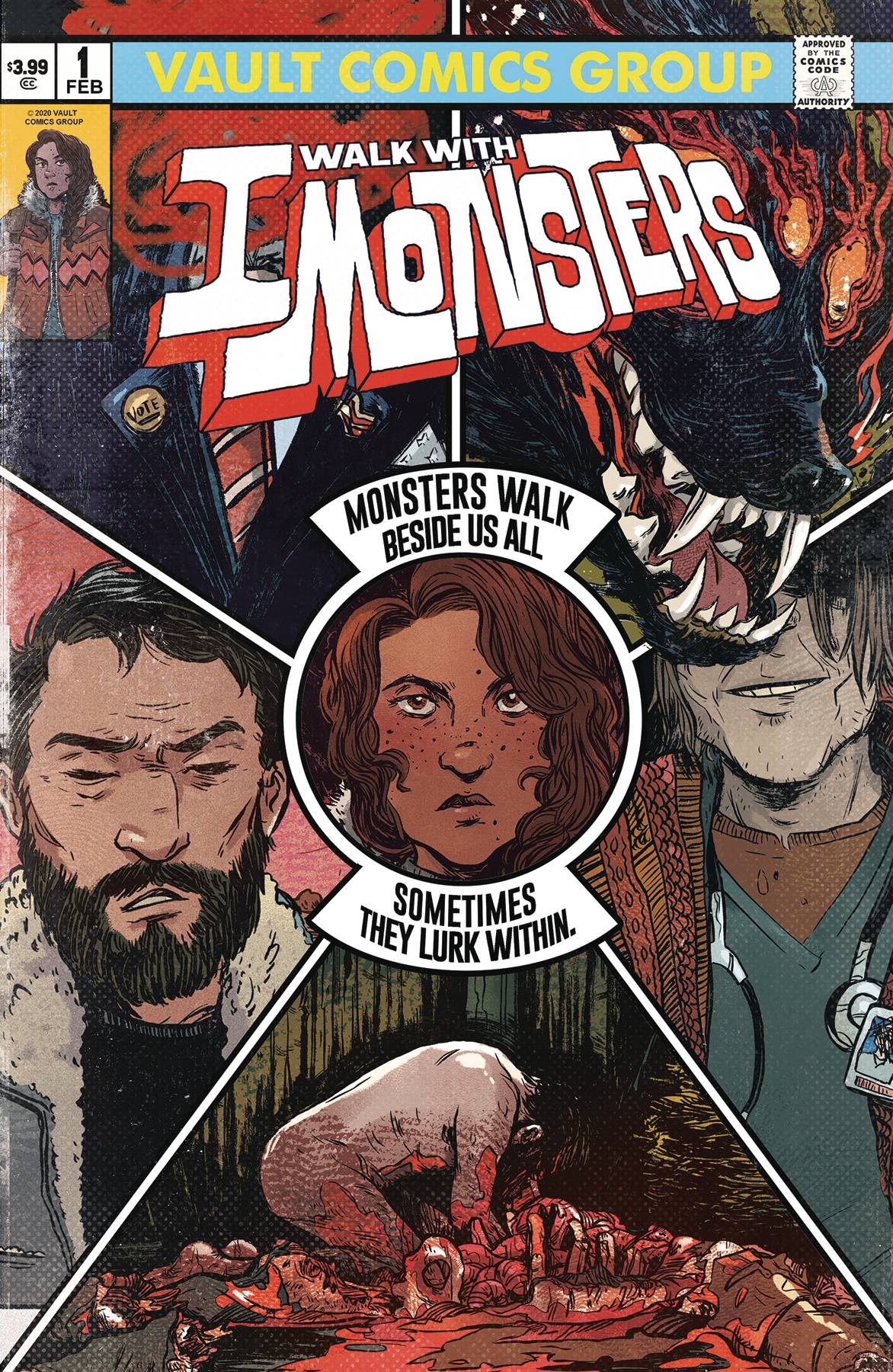 I Walk With Monsters #1 2nd Print Tim Daniel Homage Variant (Mr) (02/10/2021) Vault