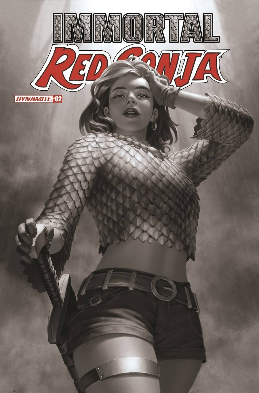 IMMORTAL RED SONJA #2 CVR O 7 COPY FOC INCV YOON B&W (05/11/2022)