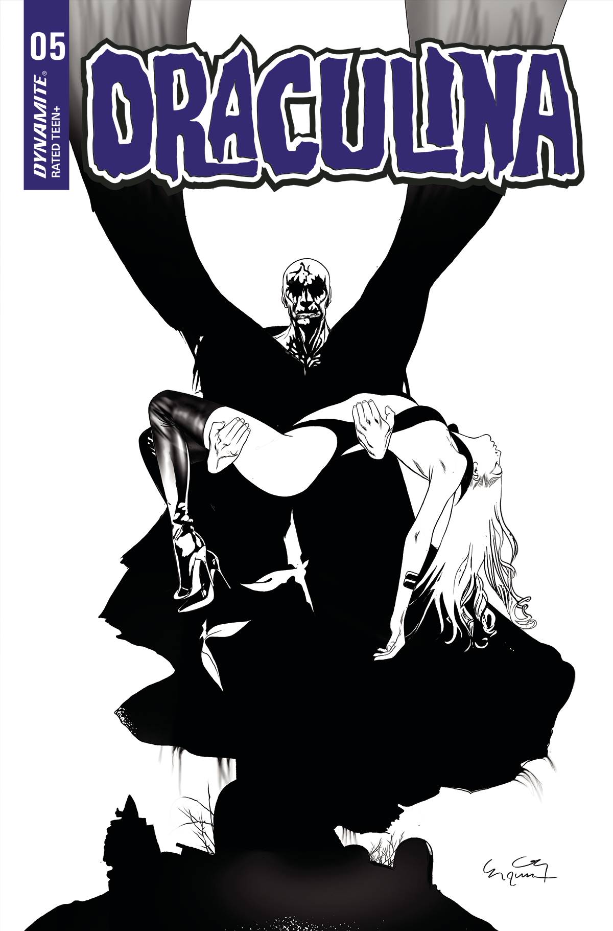 Draculina #5 P 1:7 FOC Ergun Gunduz B&W Variant (08/10/2022) Dynamite