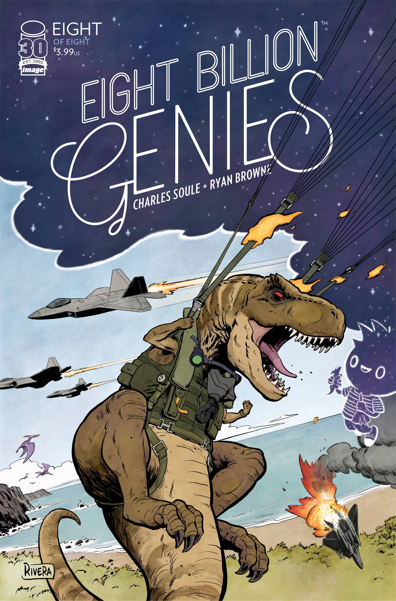 Eight Billion Genies #8 (Of 8) B Paolo Rivera Variant (Mr) (04/12/2023) Image