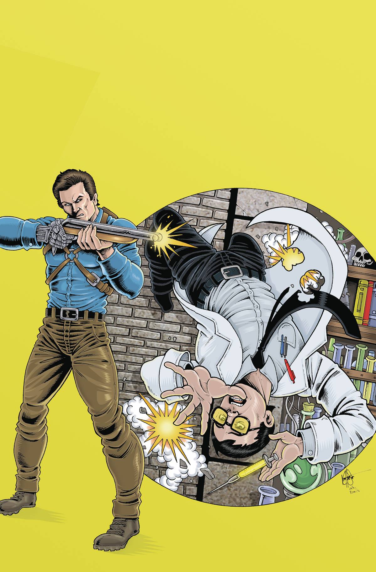 Aod Vs Reanimator Necronomicon Rising #4 M 1:10 Ken Haeser Amazing Spider-Man 129 Homage Homage FOC Variant (10/26/2022) Dynamite