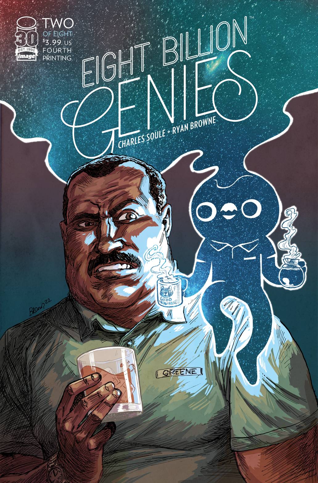 Eight Billion Genies #2 (Of 8) 4th Print Ryan Browne Variant (Mr) (10/26/2022) Image