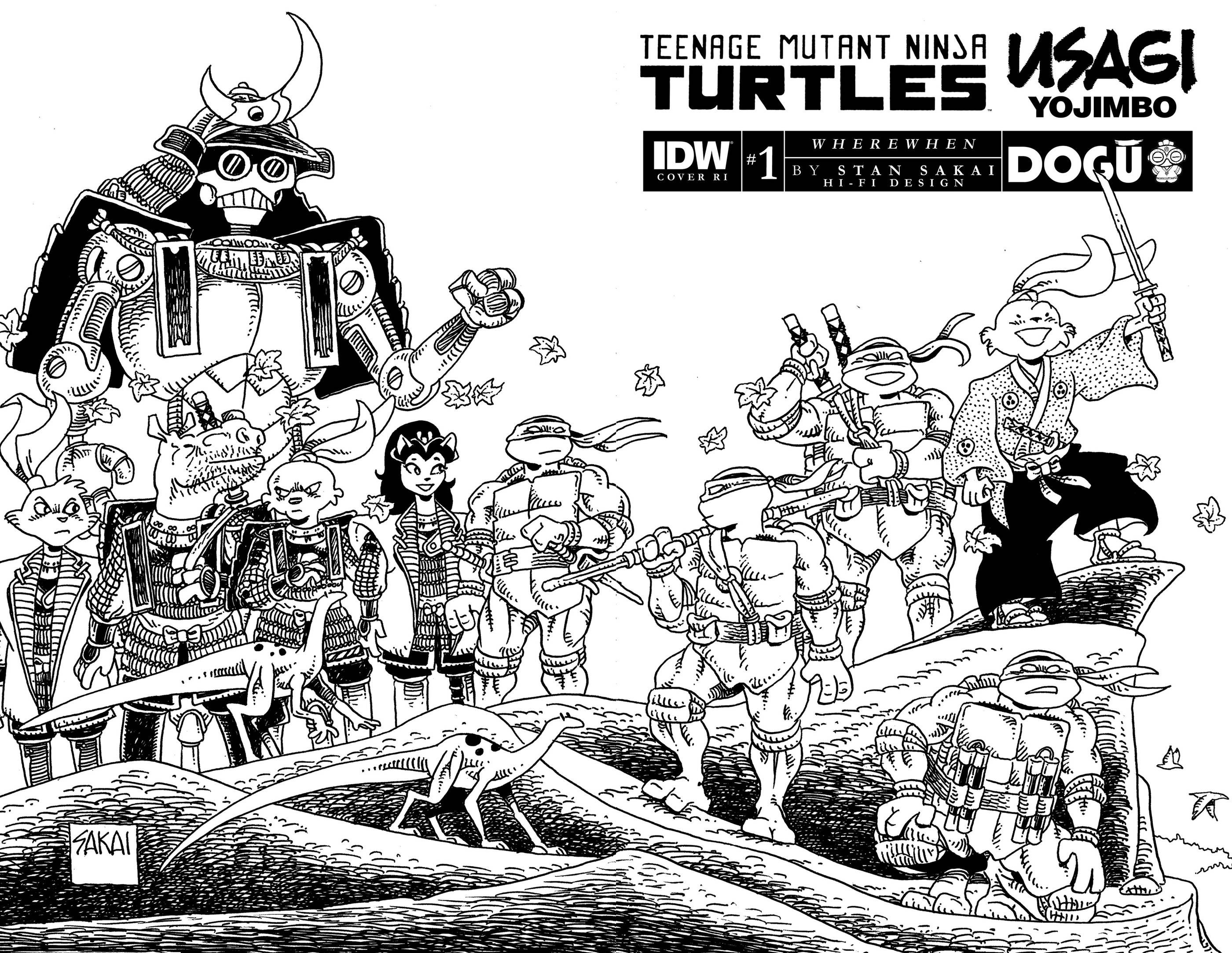 Teenage Mutant Ninja Turtles TMNT Usagi Yojimbo Wherewhen #1 E 1:25 Tbd (04/12/2023) IDW