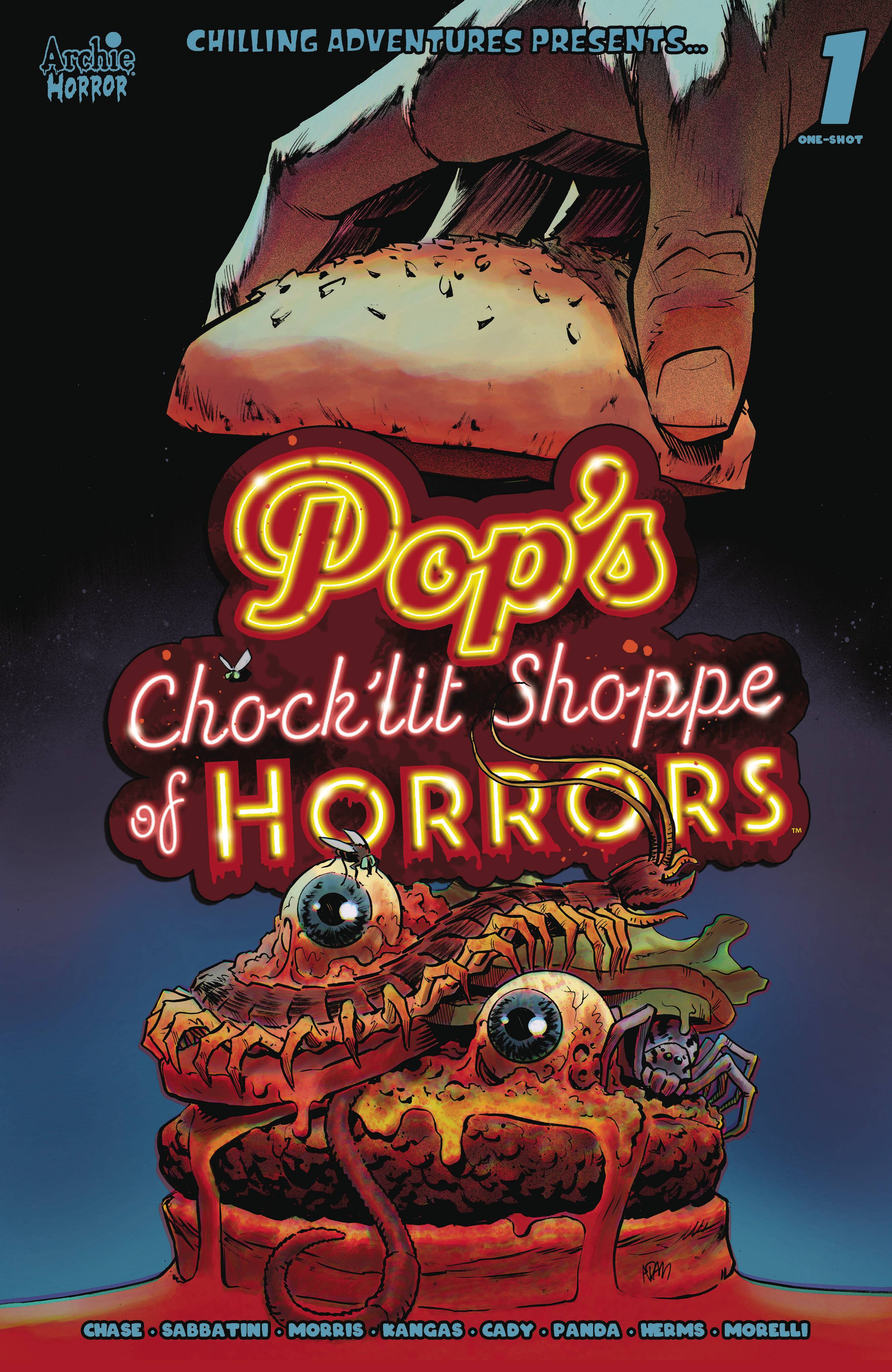 Pops Chocklit Shoppe Of Horrors Oneshot A Adam Gorham Signed 3x Ryan Cady Amy Chase Jordan Morris (03/22/2023) Archie