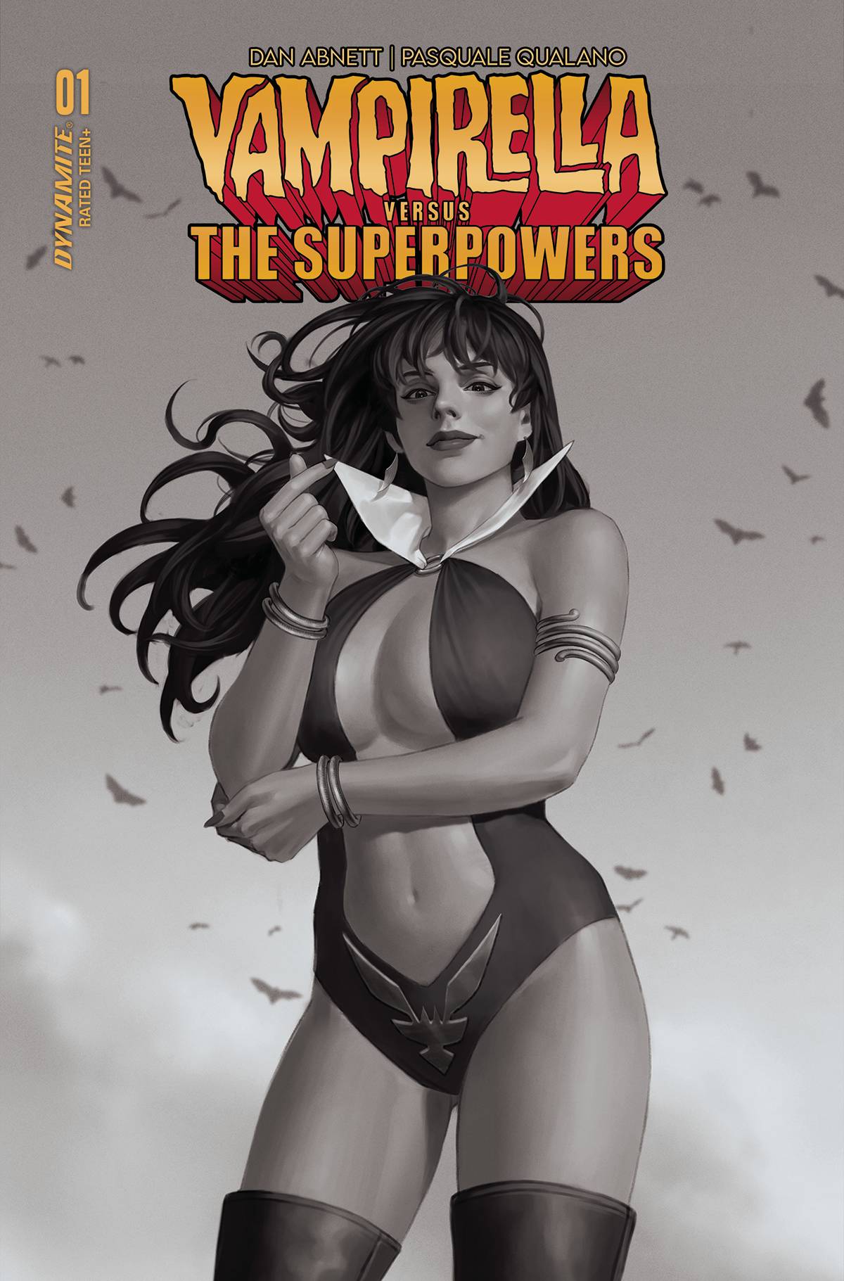 Vampirella Vs Superpowers #1 I 1:10 Jung Geon Yoon B&W Variant (05/24/2023) Dynamite