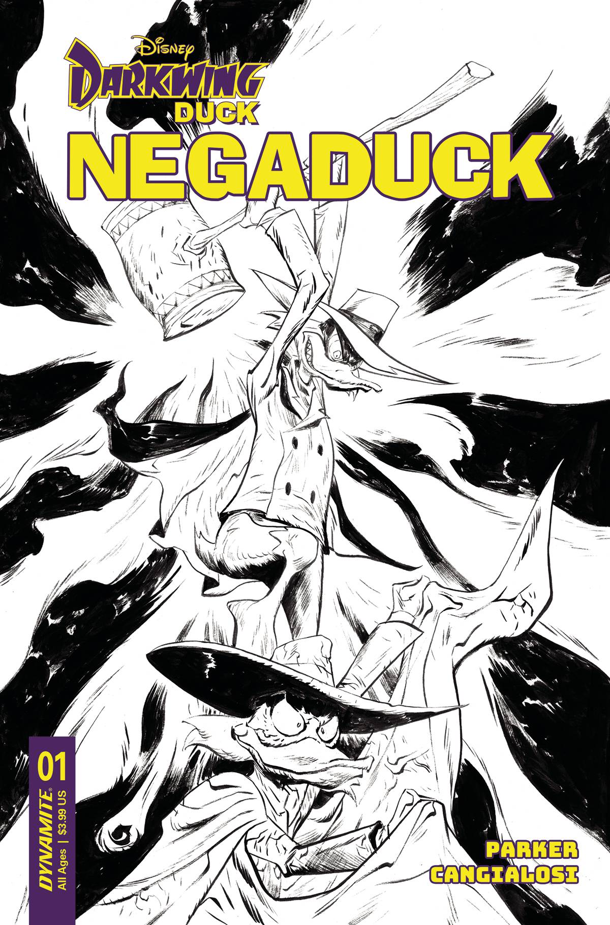 NEGADUCK #1 CVR K 15 COPY INCV LEE LINE ART( 09/13/2023)