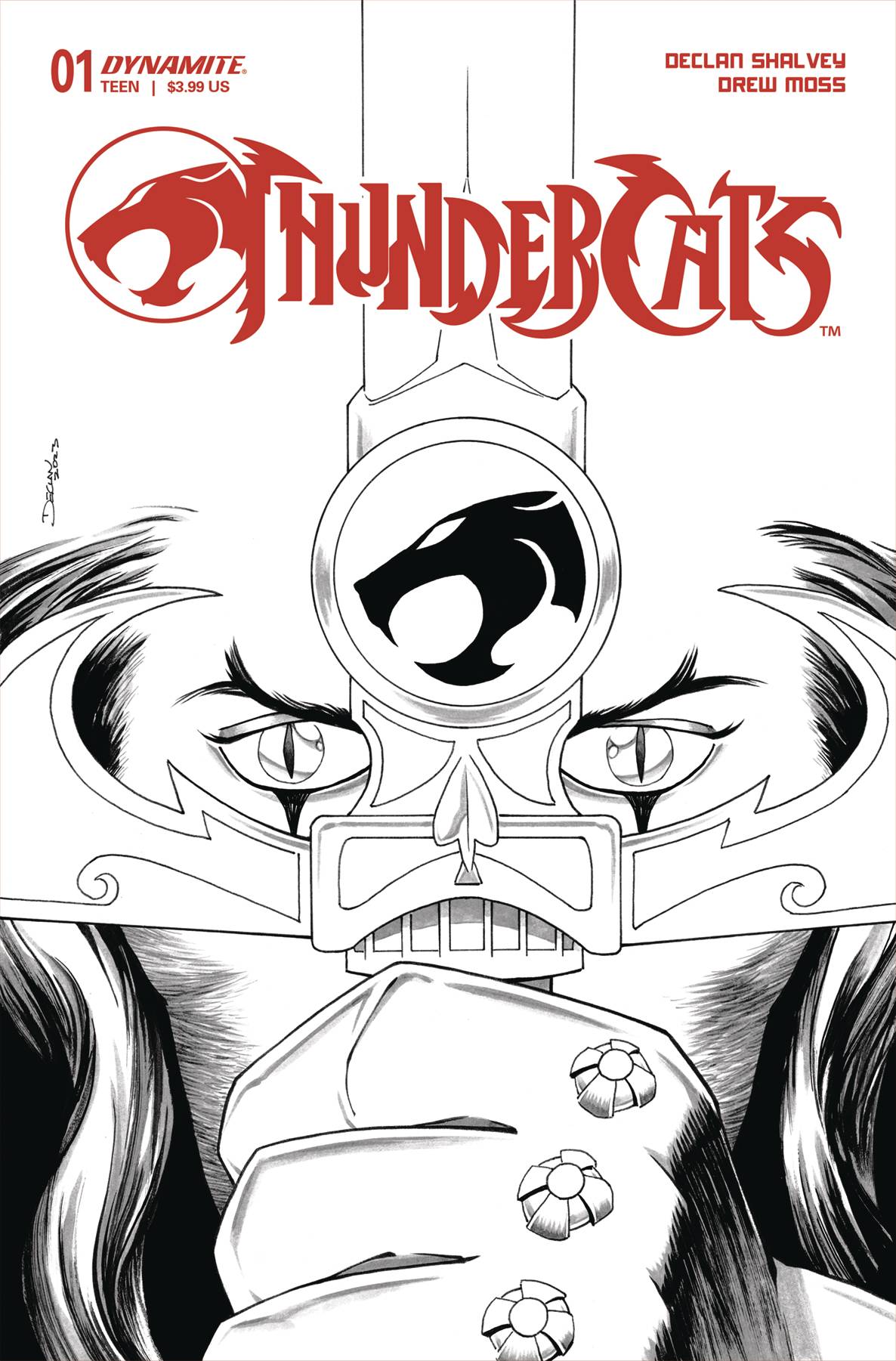 THUNDERCATS #1 CVR Q 10 COPY INCV SHALVEY LINE ART(02/07/2024)