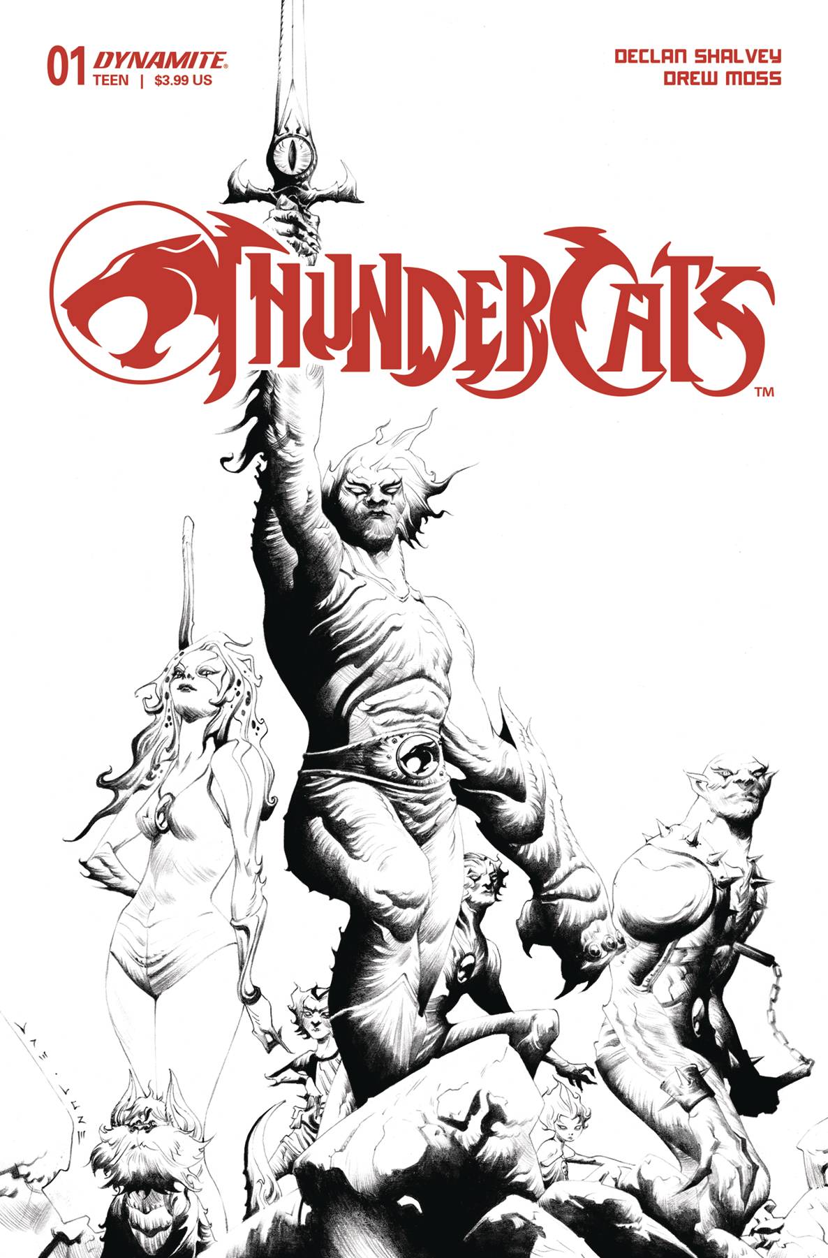 THUNDERCATS #1 CVR T 25 COPY INCV LEE LINE ART(02/07/2024)