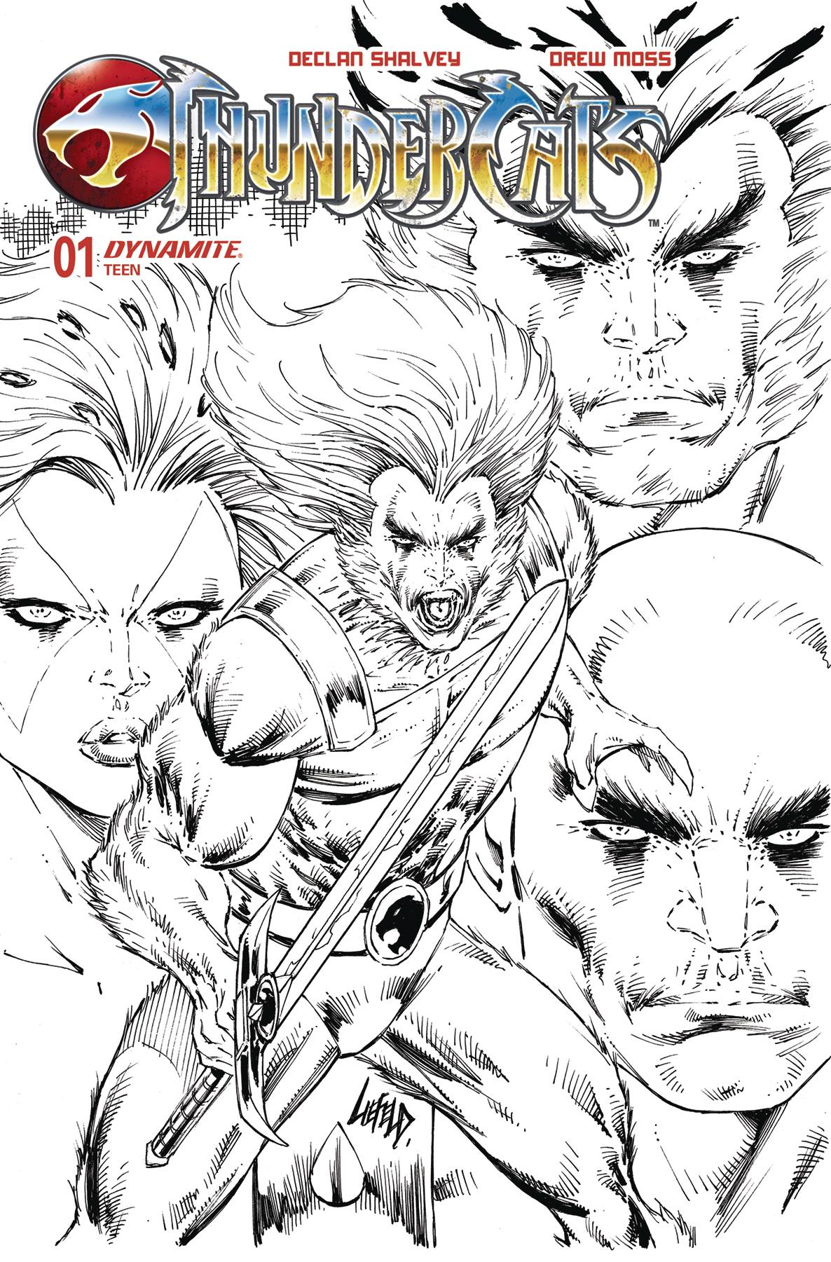 THUNDERCATS #1 CVR ZG 10 COPY FOC INCV LIEFELD B&W(02/07/2024)