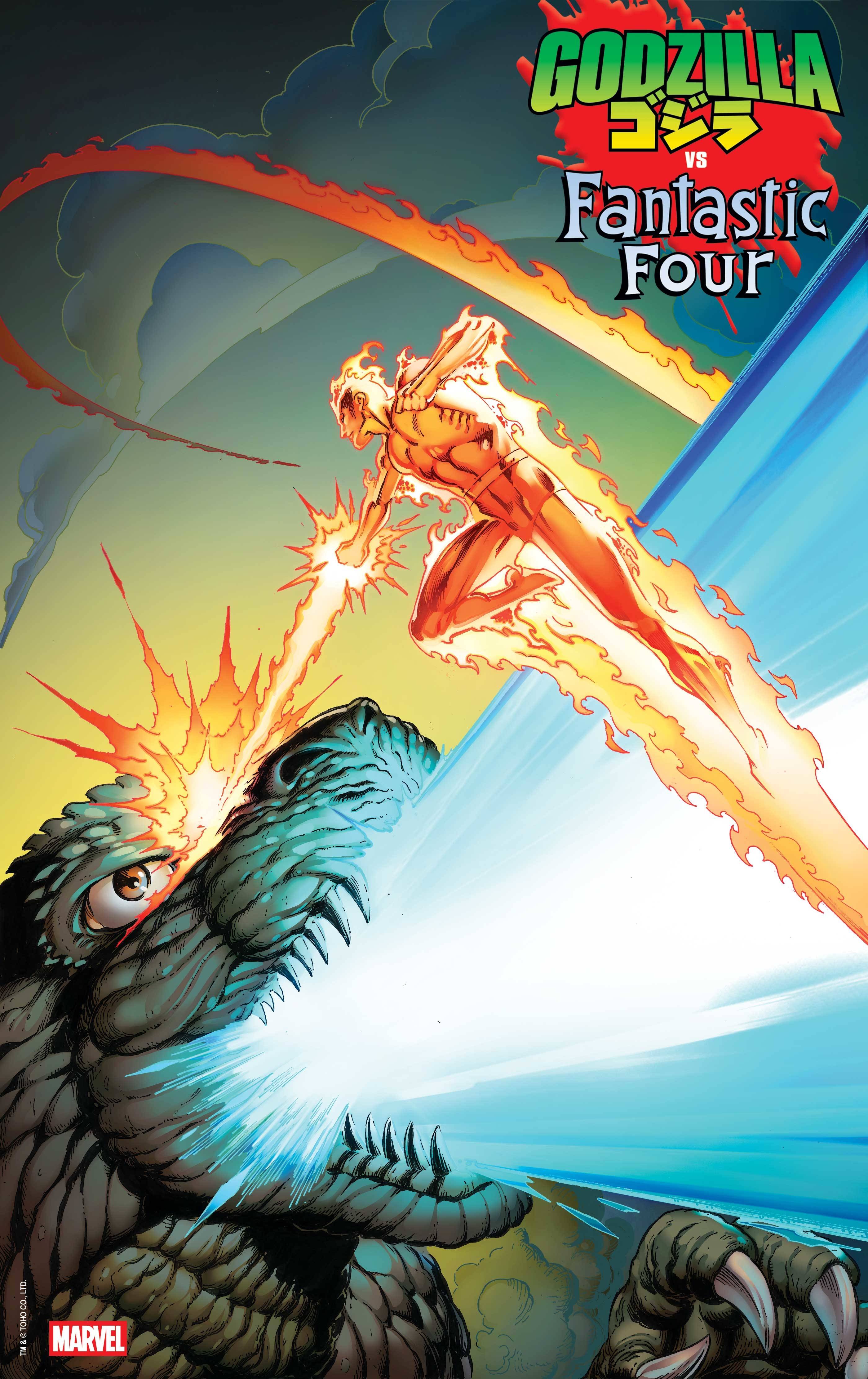 Godzilla Vs. Fantastic Four #1 D Mark Bagley Foil Variant (03/26/2025) Marvel