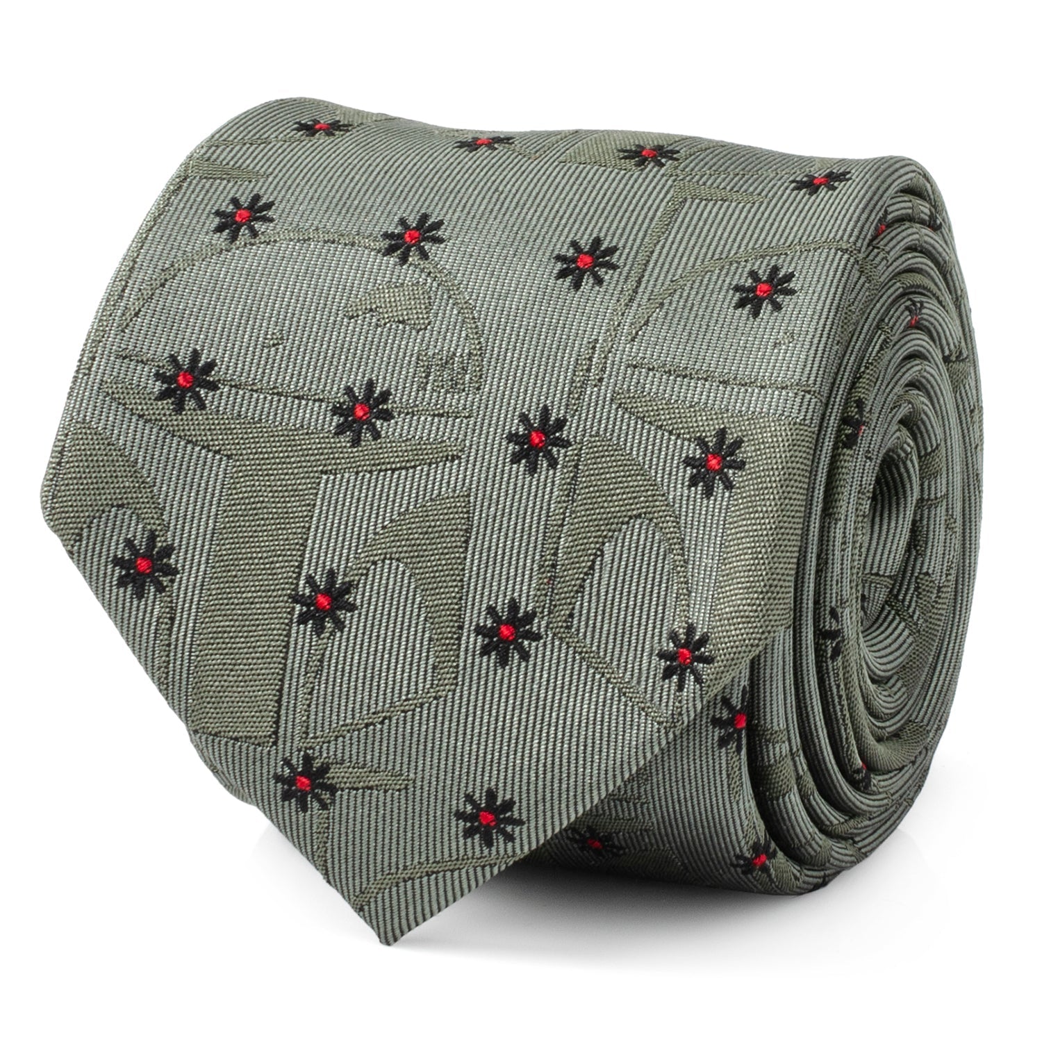 Star Wars Boba Fett Green Floral Motif Tie