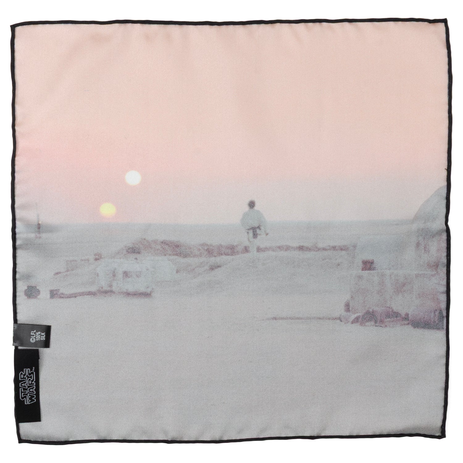 Star Wars Tatooine Binary Sunset Pocket Square