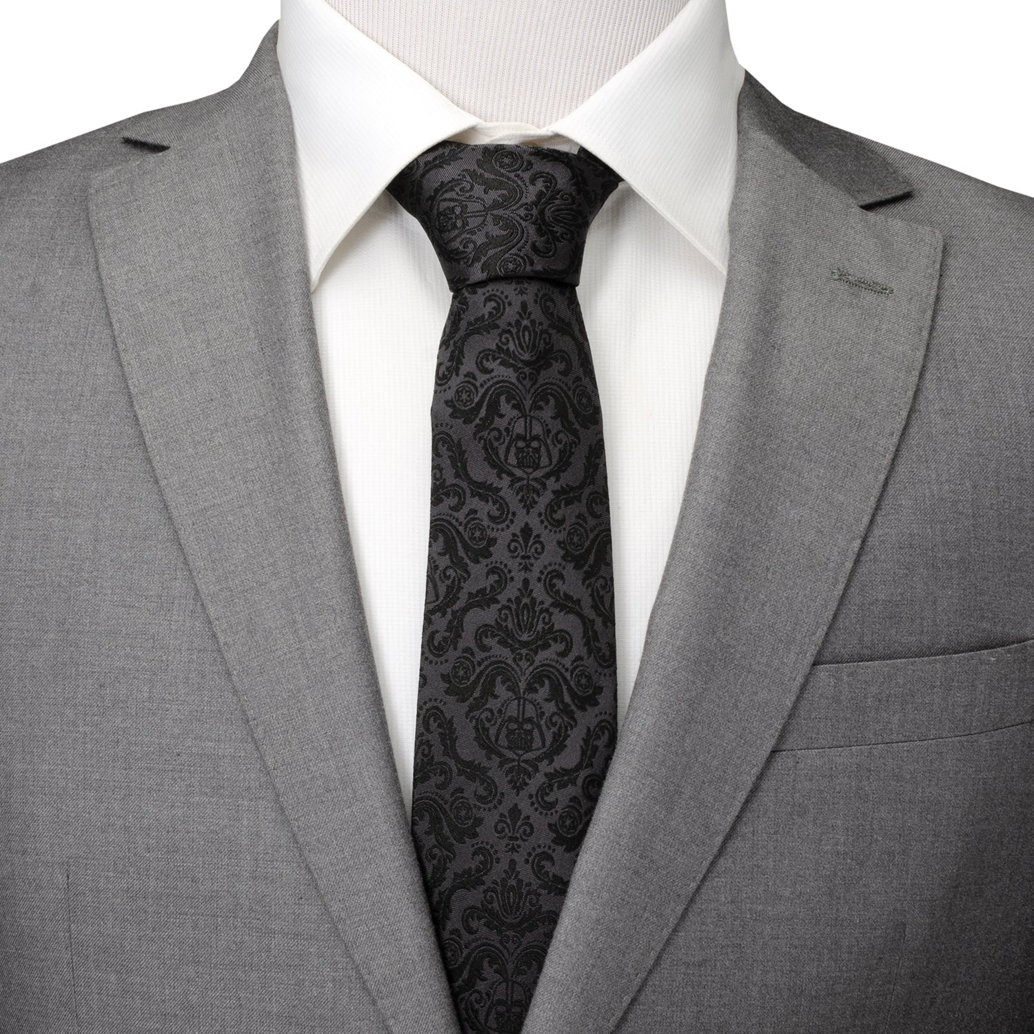 Star Wars Darth Vader Black Damask Tie