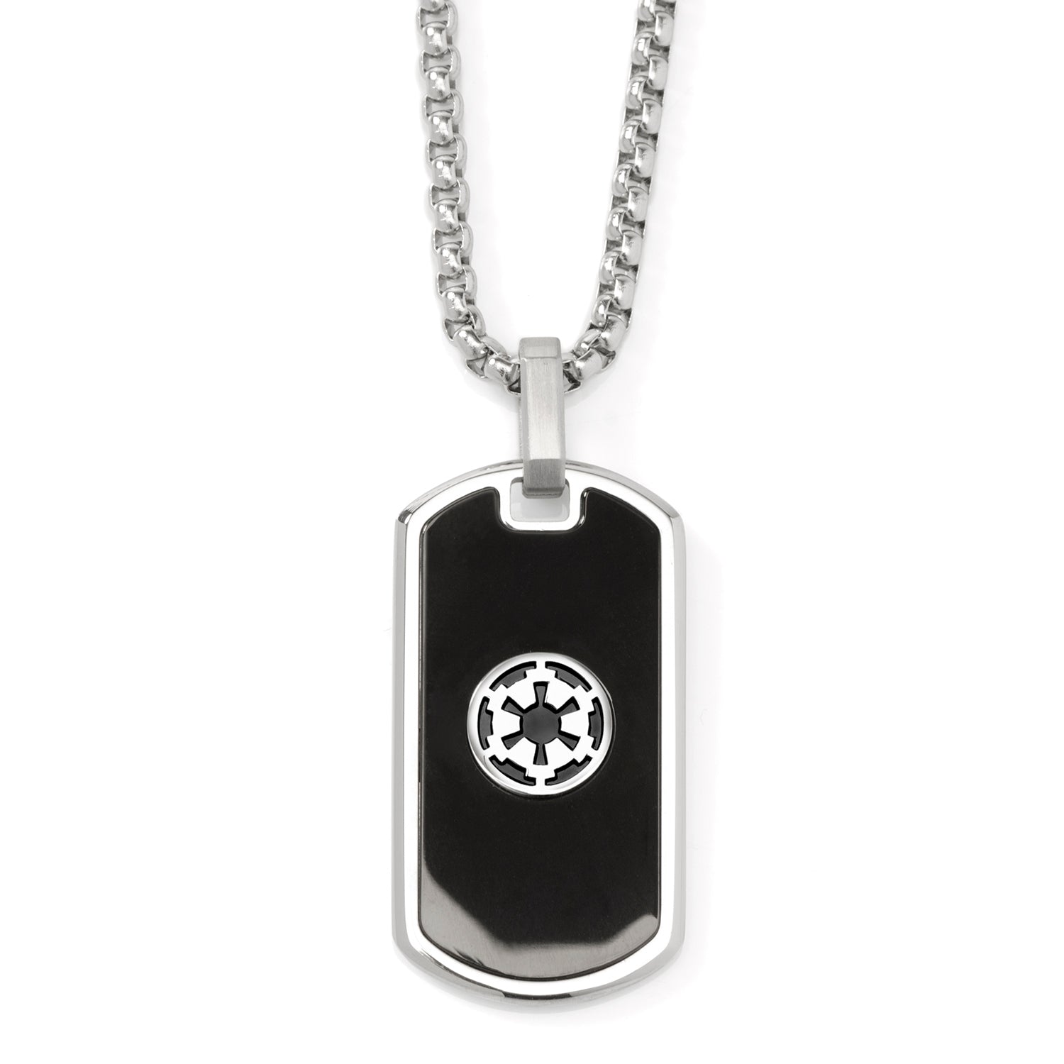 Star Wars Darth Vader Stainless Steel Printed Cufflinks with Empire and Rebel Crest Dog Tags Gift Set