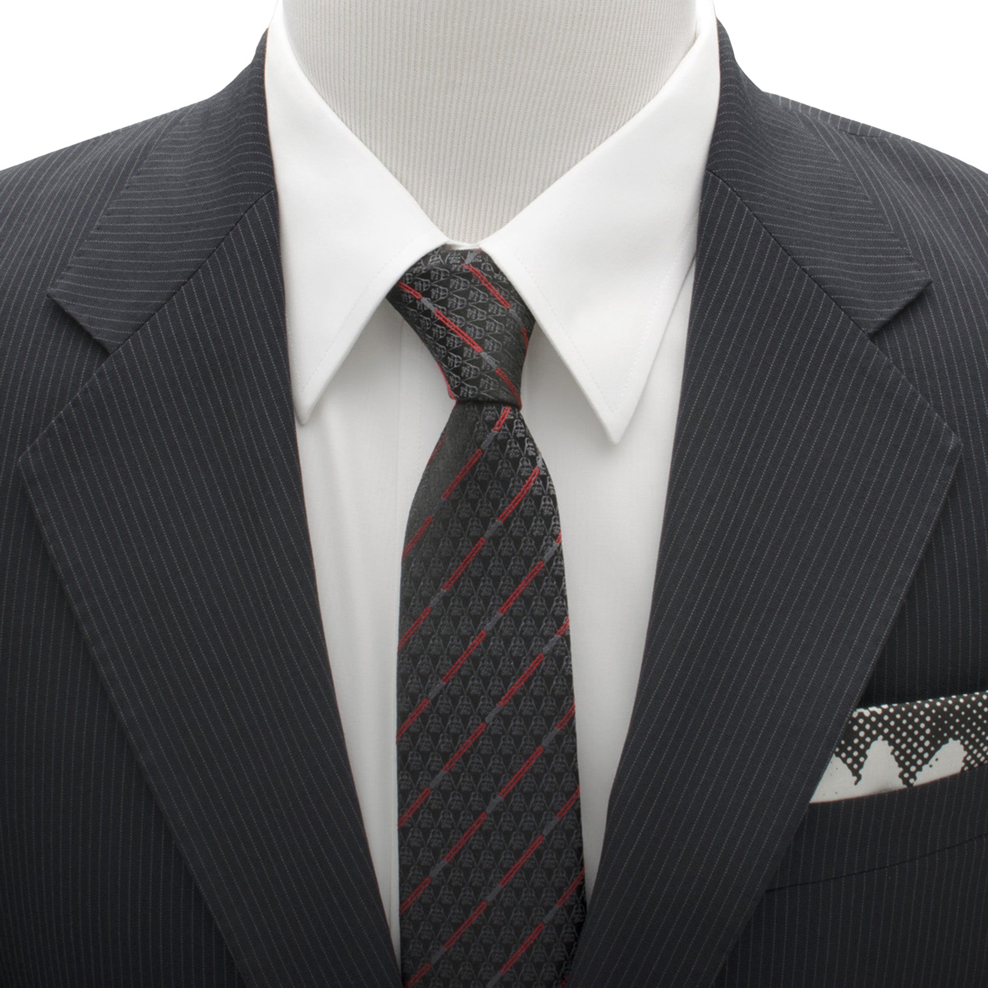 Star Wars Darth Vader LIGHTSABER Black and Red Striped Tie