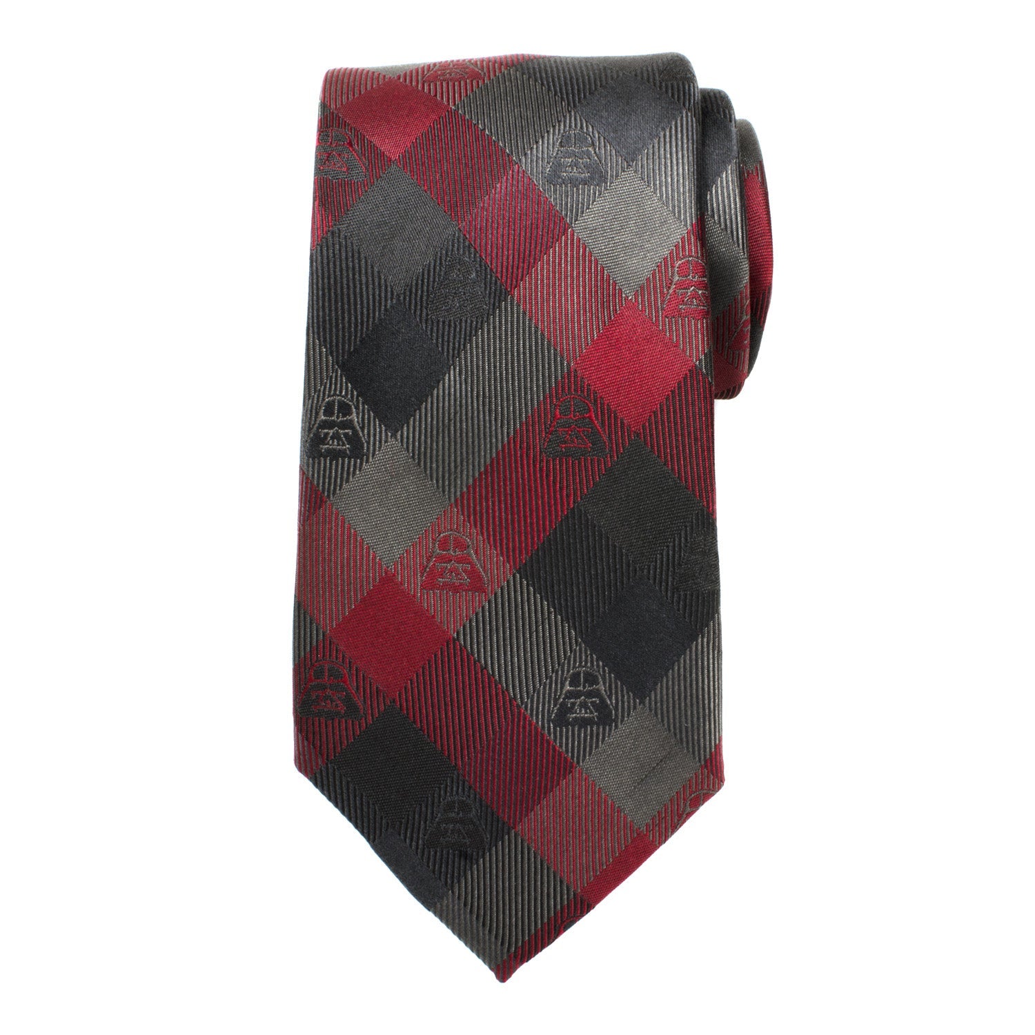 Star Wars Darth Vader Black and Red Plaid Tie