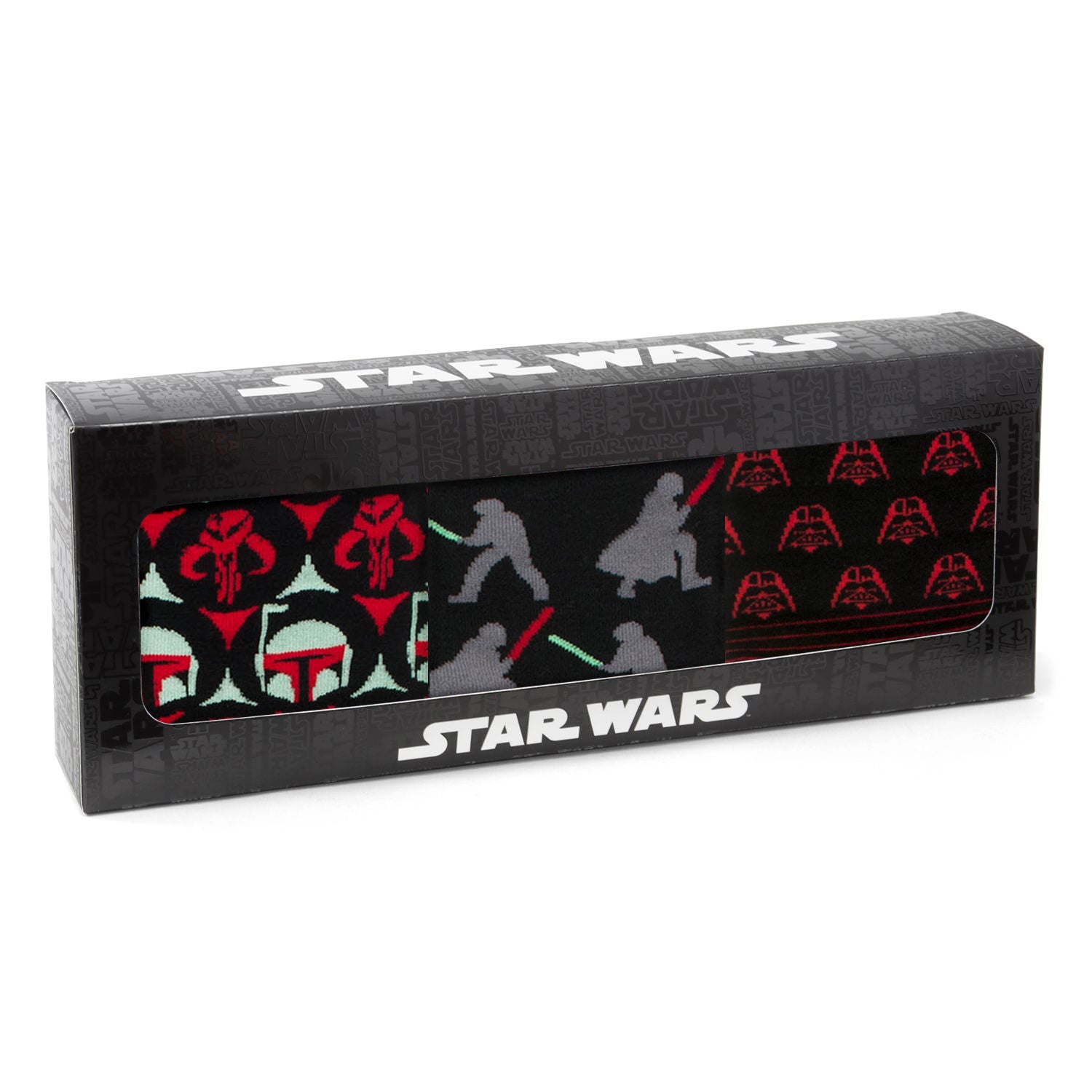 Star Wars Dress Socks 3-Pack with Darth Vadar Lapel Pin Gift Set
