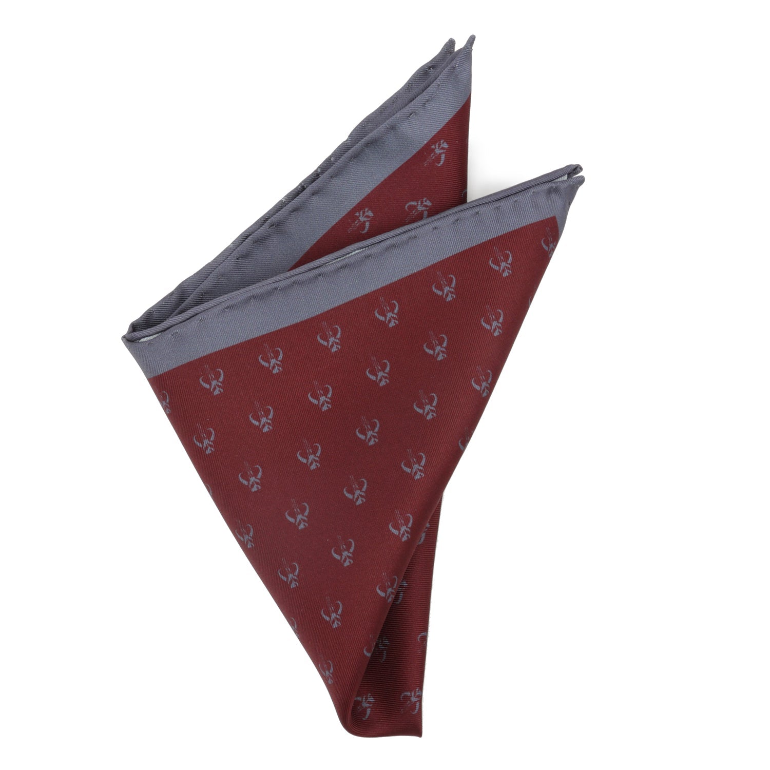 Star Wars Mandalorian Red Silk Pocket Square