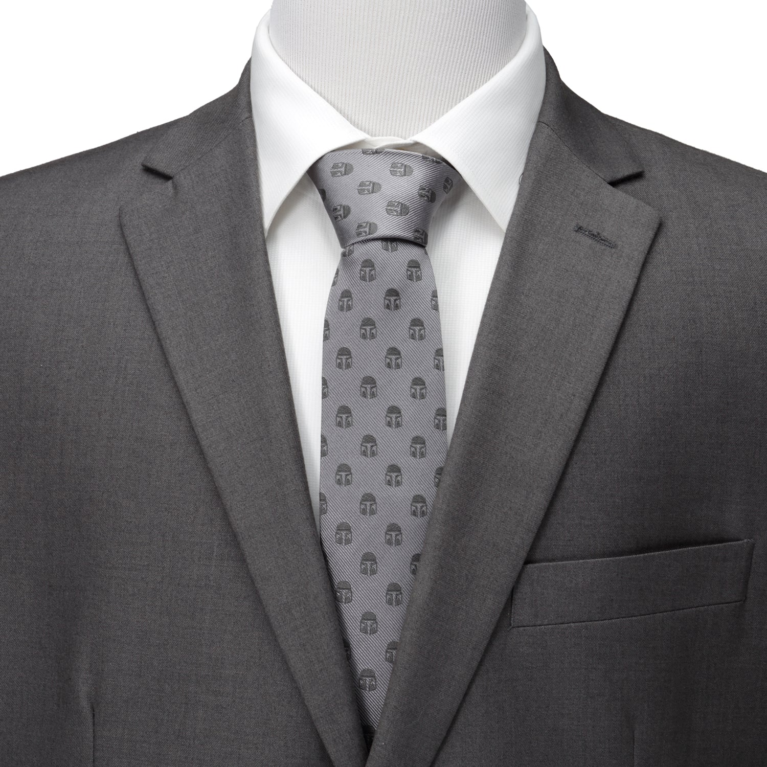 Star Wars Mandalorian Gray Tie