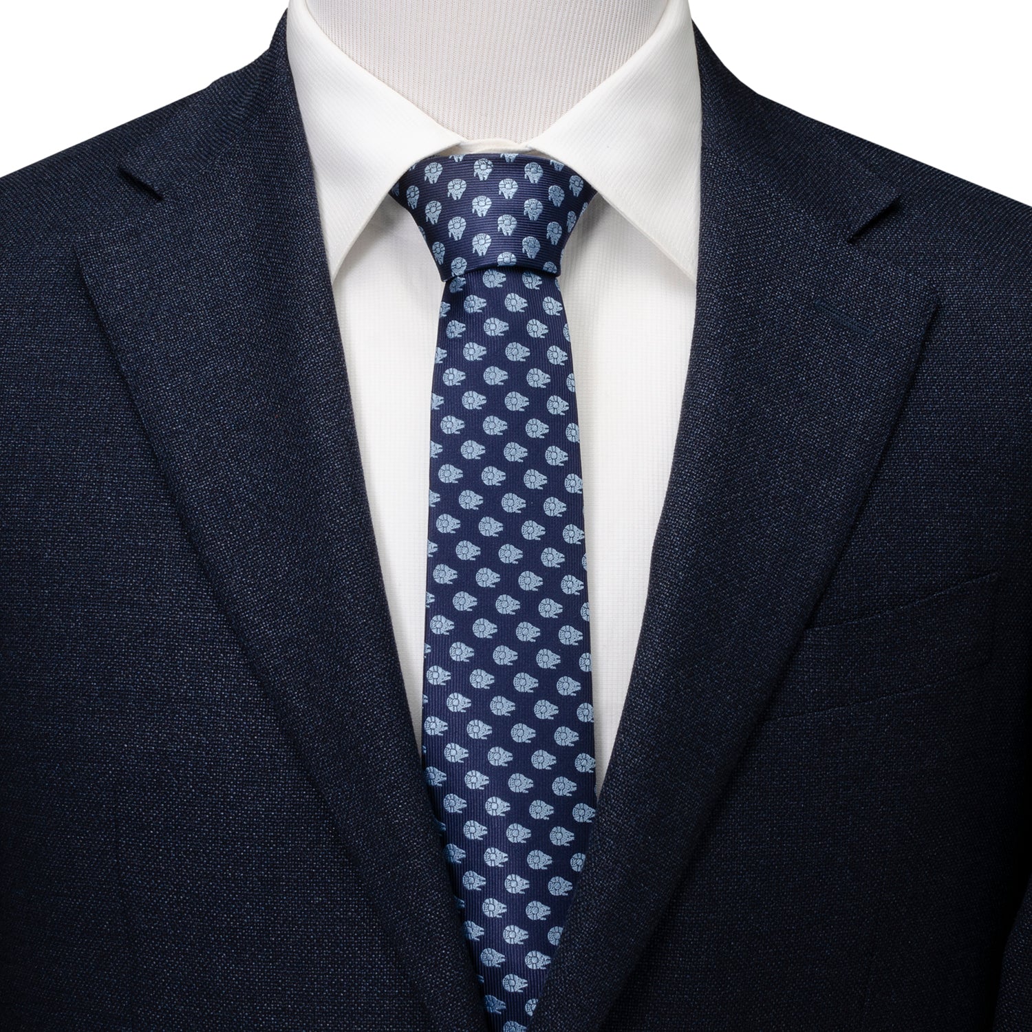 Star Wars Millennium Falcon Blue Tonal Tie
