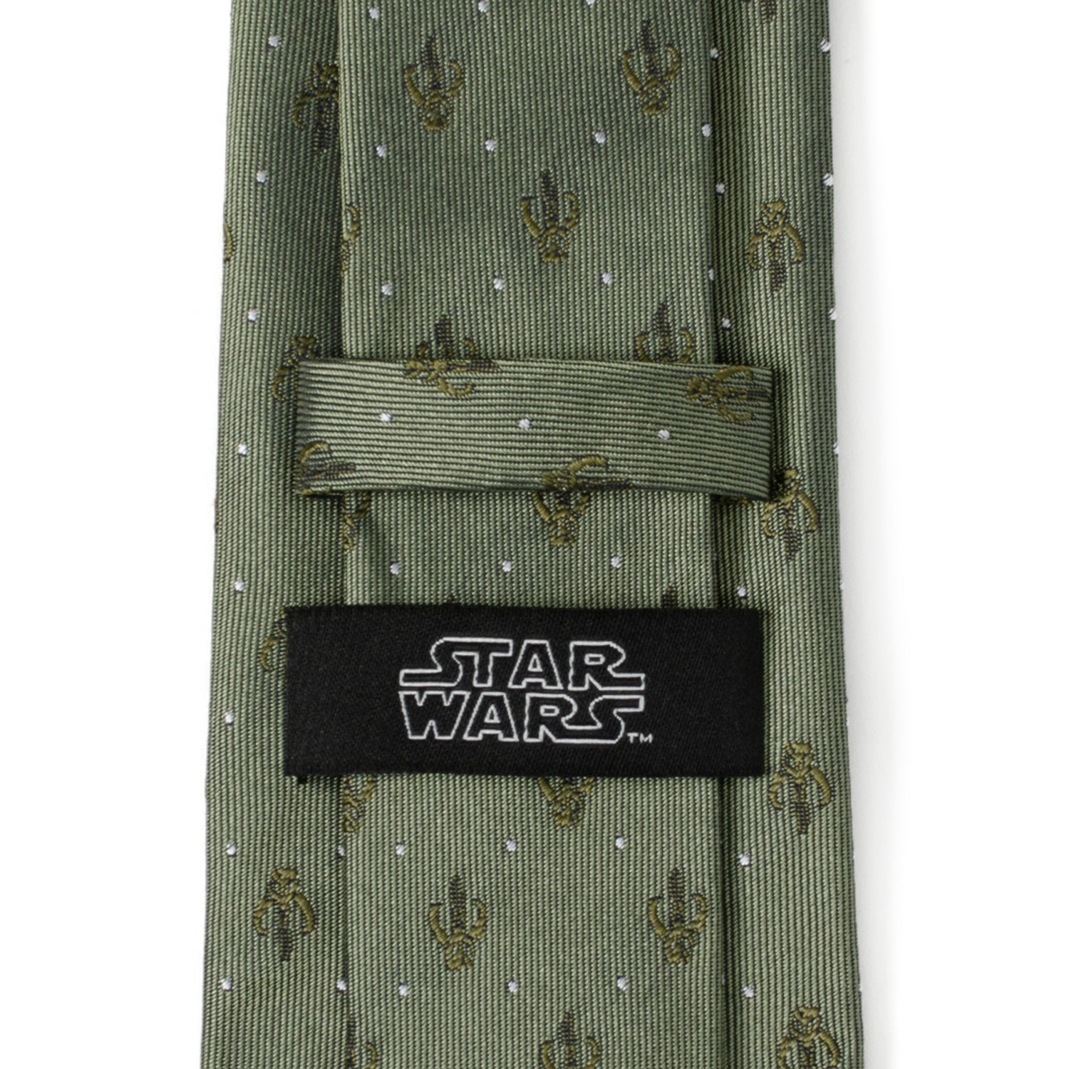 Star Wars Mandalorian Dotted Sage Green Tie