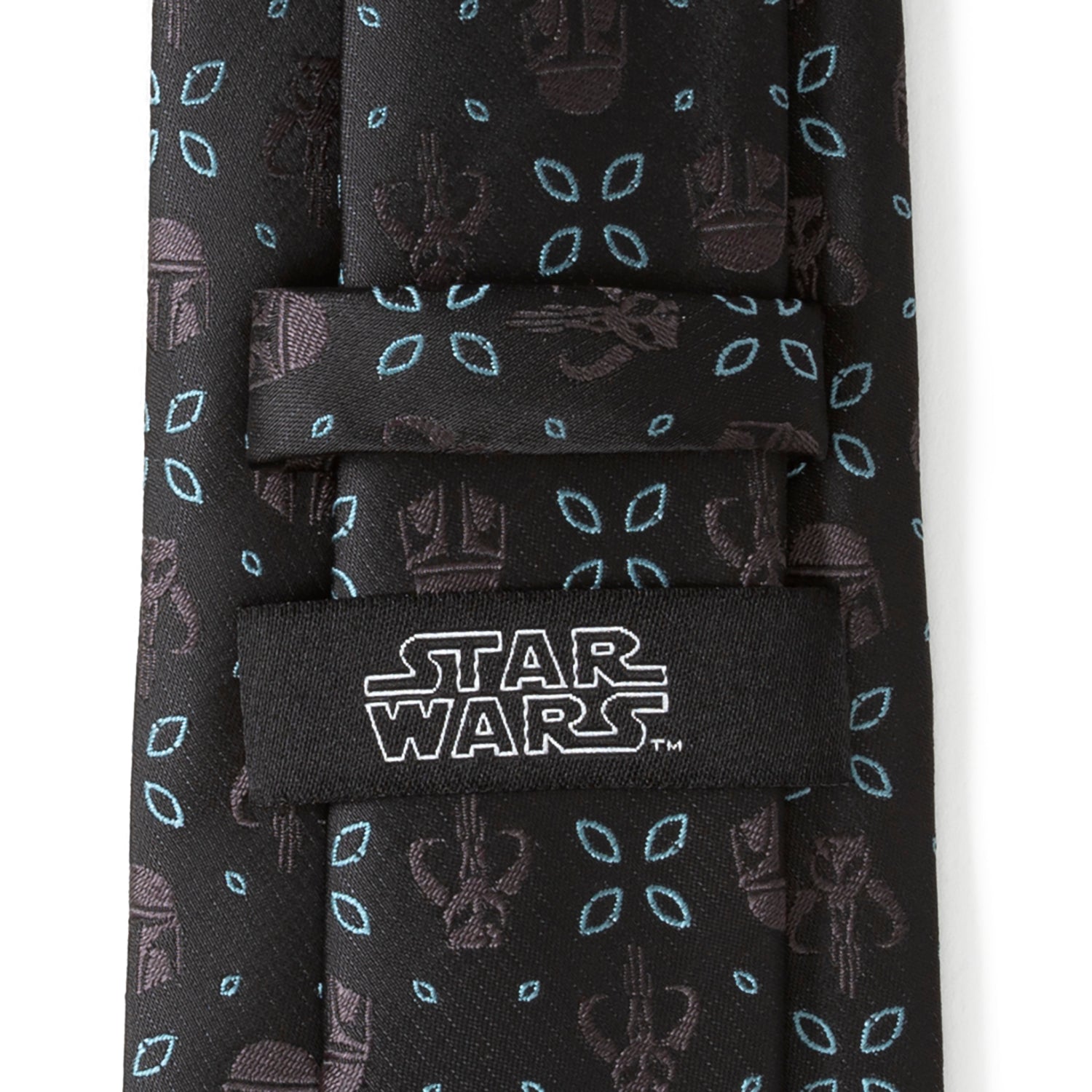 Star Wars Mandalorian Motif Black Tie