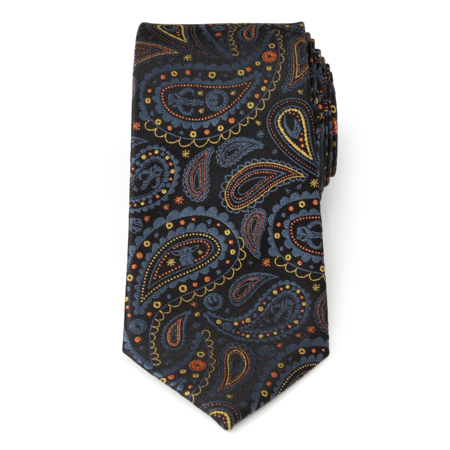 Star Wars Mandalorian Black Paisley Tie