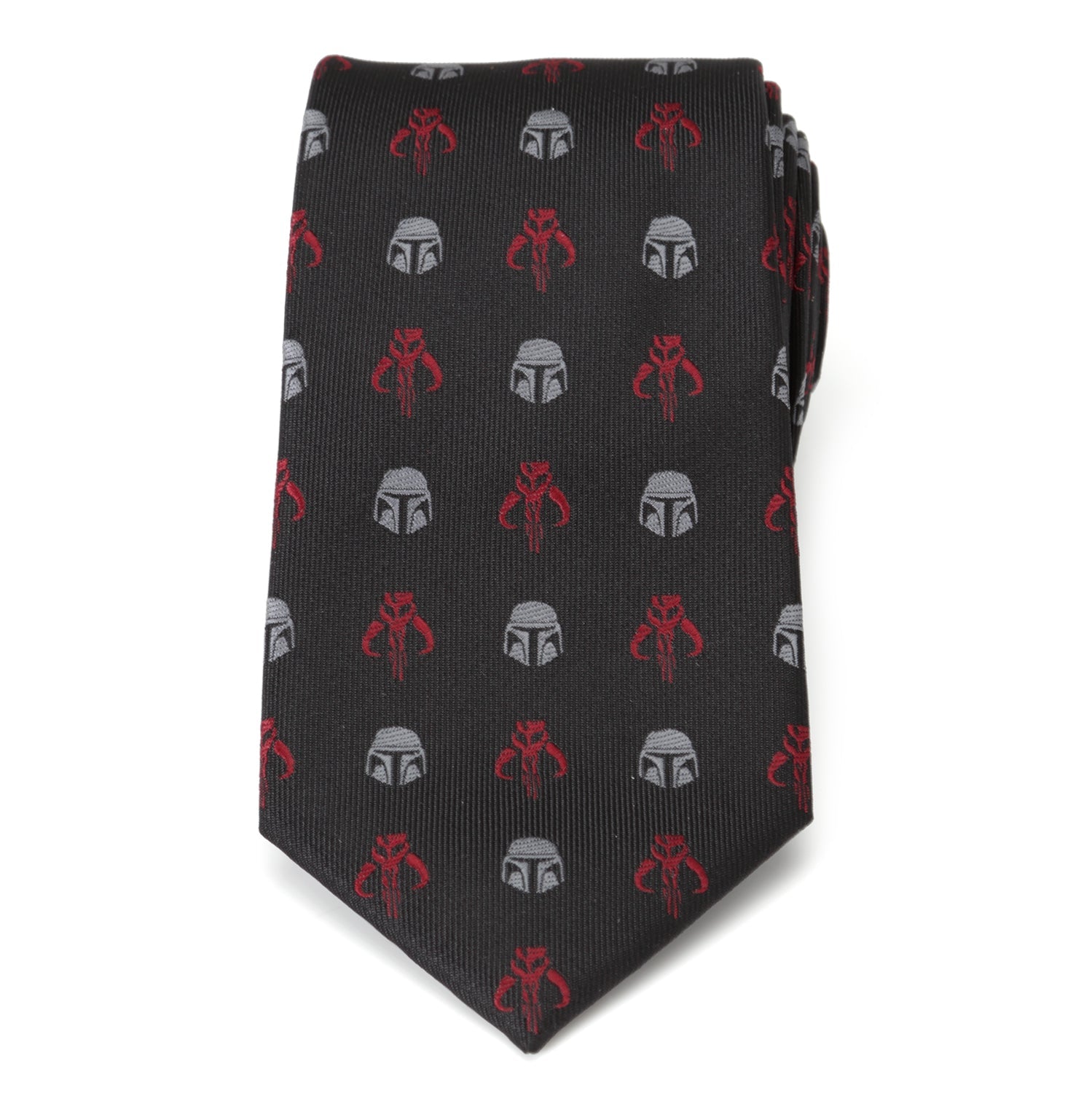 Star Wars Mandalorian and Mythosaur Red and Black Tie