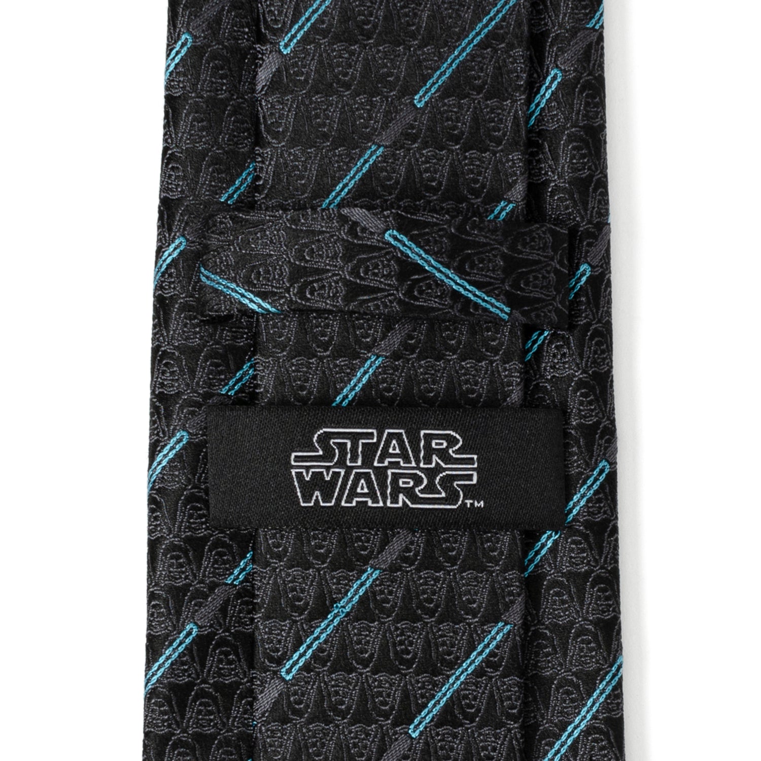 Star Wars Obi-Wan Kenobi LIGHTSABER Pattern Black Tie