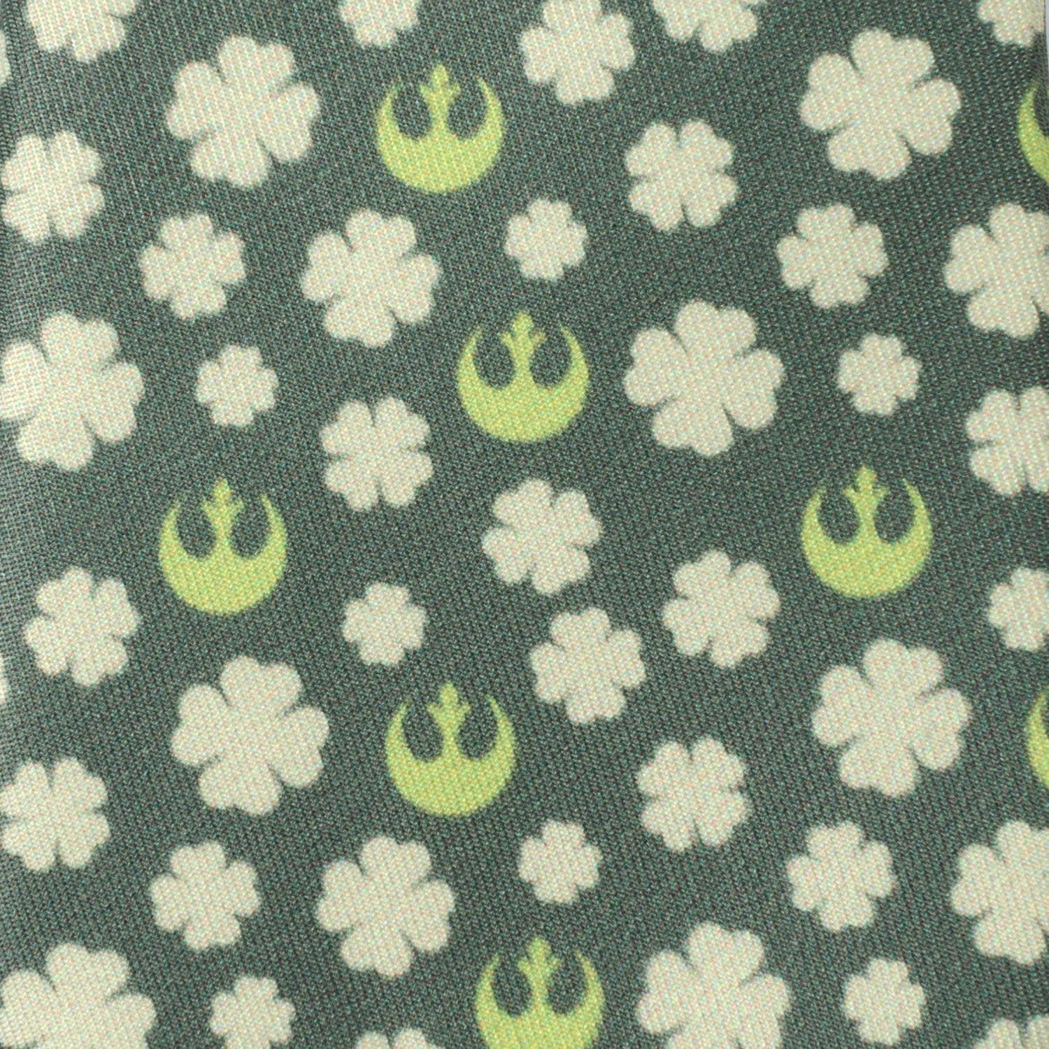 Star Wars Rebel Alliance Crest and Shamrock Green Tie