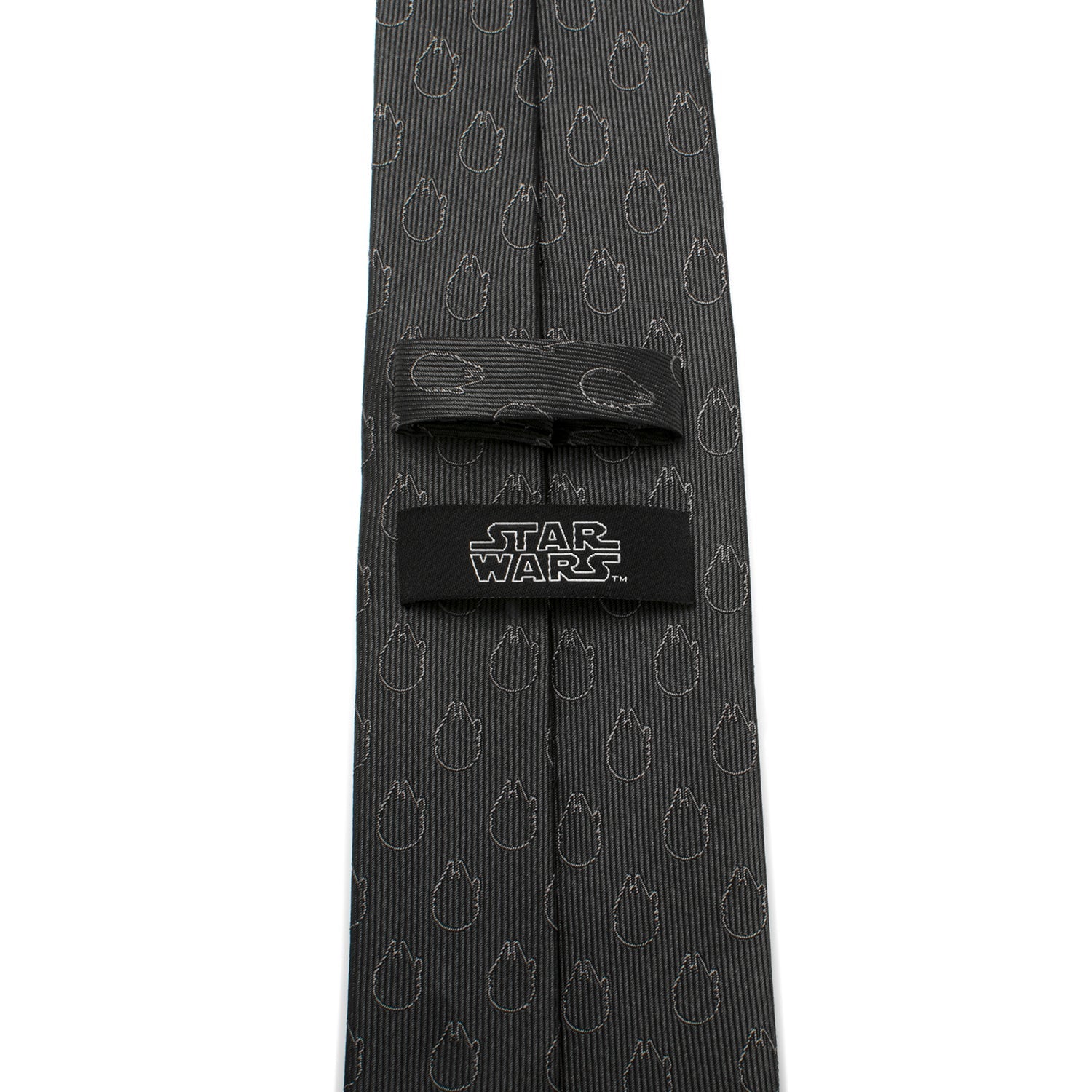 Star Wars Rebel Alliance and Millennium Falcon Gray Tie with Red Crest