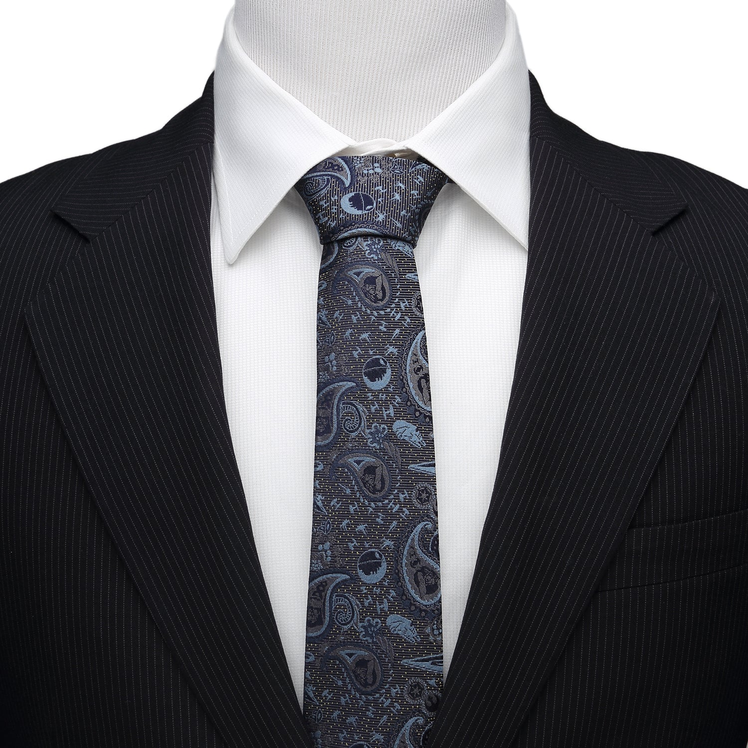 Star Wars Darth Vader Blue and Gray Paisley Tie