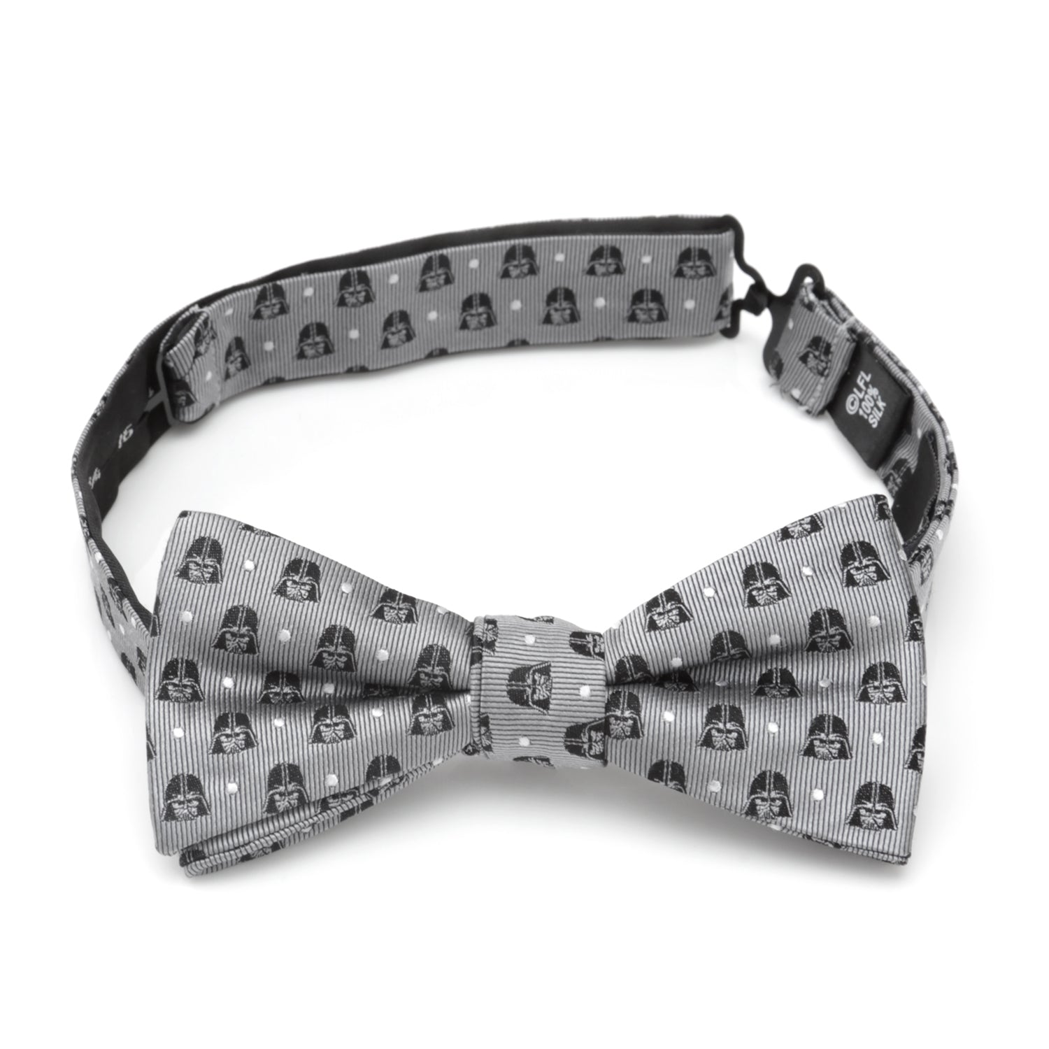 Star Wars Darth Vader Gray Polka Dot Bow Tie and Pocket Square Gift Set