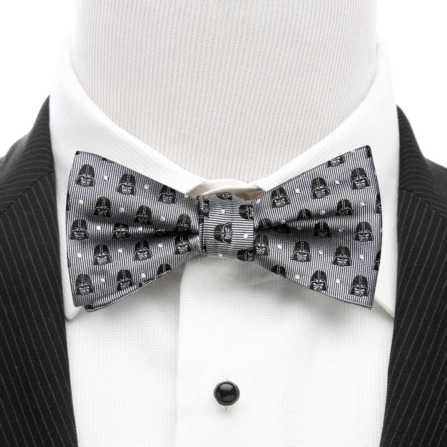 Star Wars Darth Vader Gray Polka Dot Bow Tie