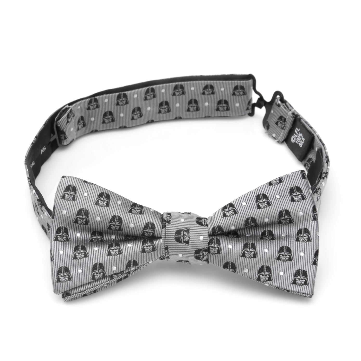 Star Wars Darth Vader Gray Polka Dot Bow Tie