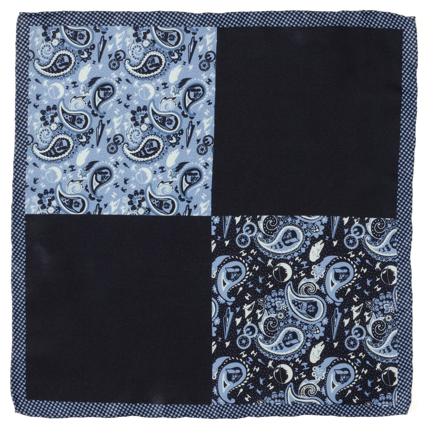 Star Wars Darth Vader Blue Paisley Pocket Square