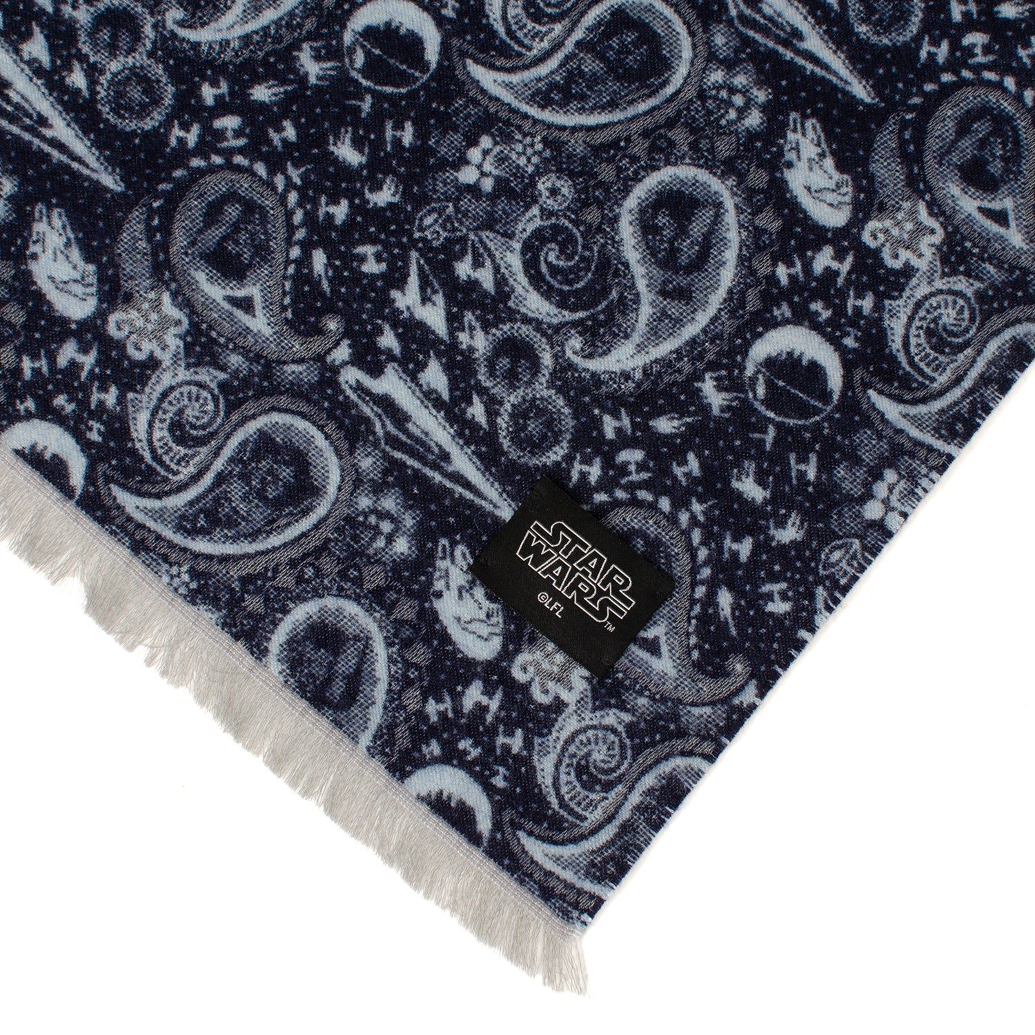 Star Wars Darth Vader Blue and Gray Paisley Scarf