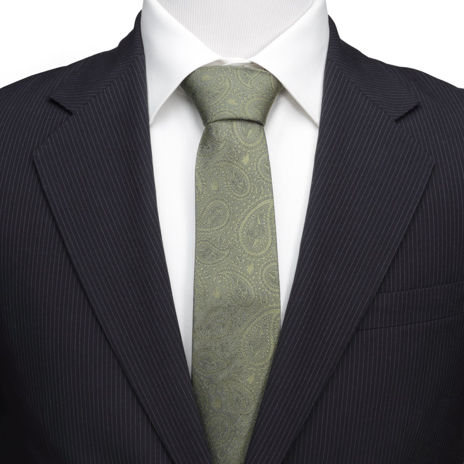 Star Wars Yoda Sage Green Silk Tie