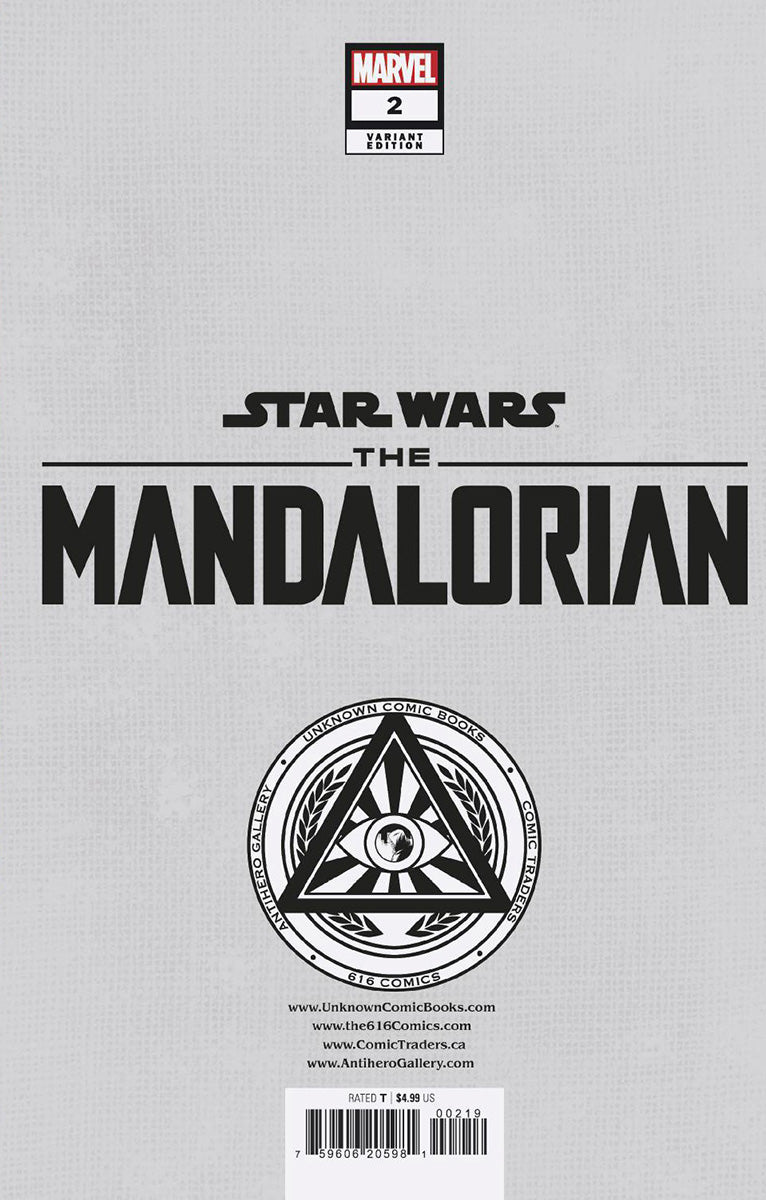 STAR WARS: THE MANDALORIAN SEASON 2 #2 UNKNOWN COMICS TYLER KIRKHAM EXCLUSIVE VIRGIN VAR (07/26/2023)