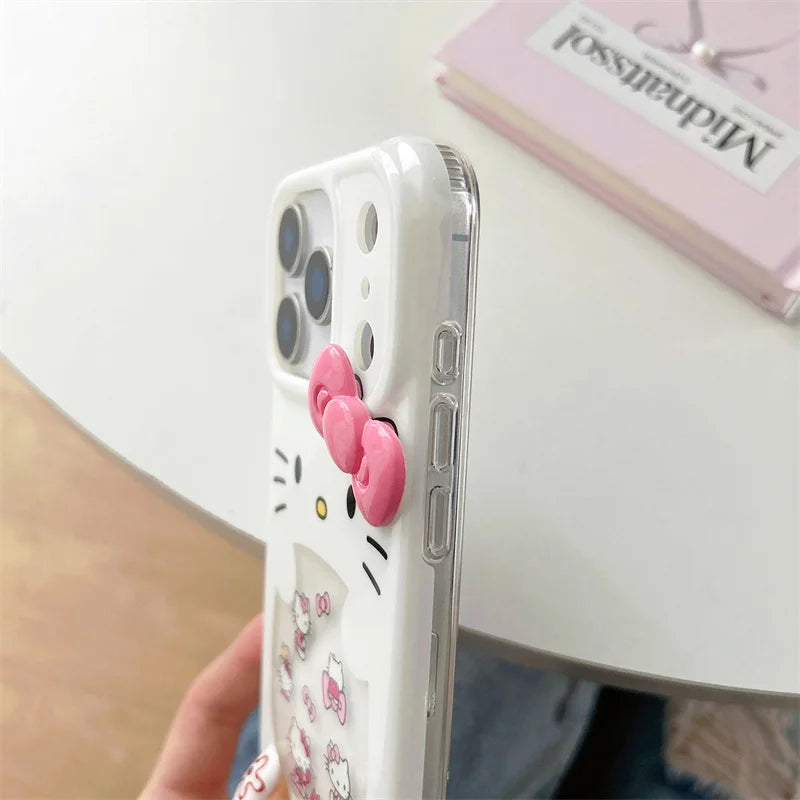 Korean Cute 3D Hellokitty Phone Case For iPhone