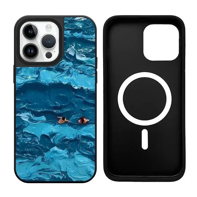 Ocean Oil Painting Mirror Phone Case