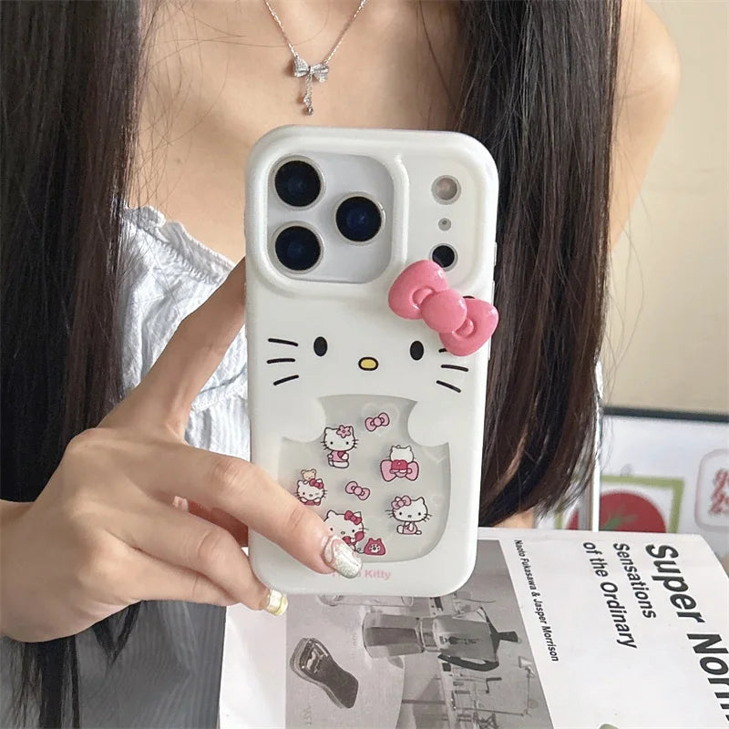 Korean Cute 3D Hellokitty Phone Case For iPhone