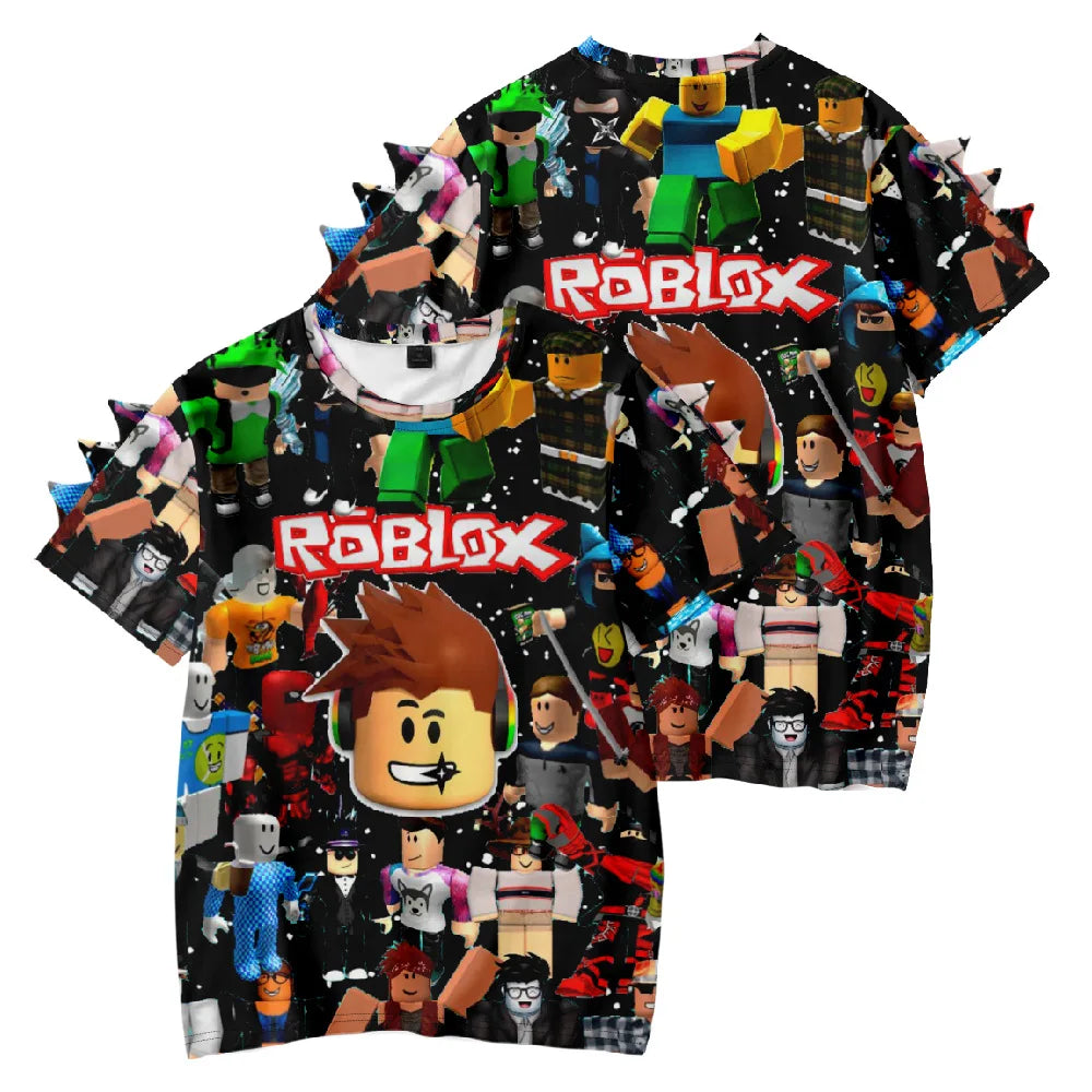 3D Roblox Printed Kids T-Shirt